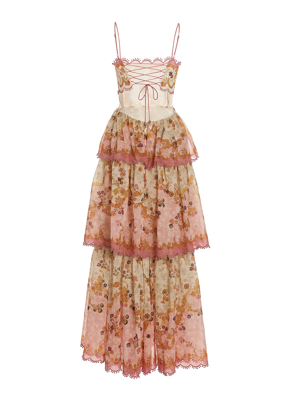 blue dress for baby girl Zimmermann Laurel Frill Midi Dress – hireempireaustralia.com