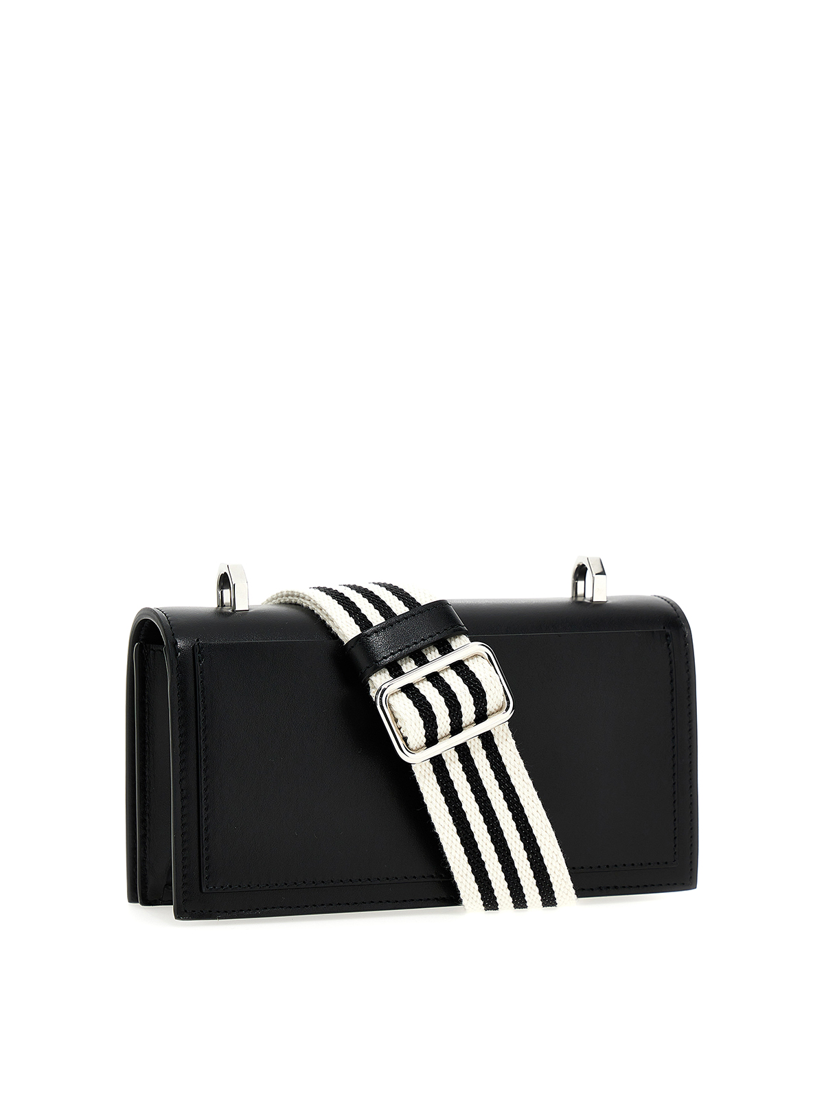 ショルダーバッグ ALEXANDER MCQUEEN BLACK THE KNUCKLE SATCHEL CROSSBODY BAG Alexander Mcqueen The knuckle satchel crossbody bag