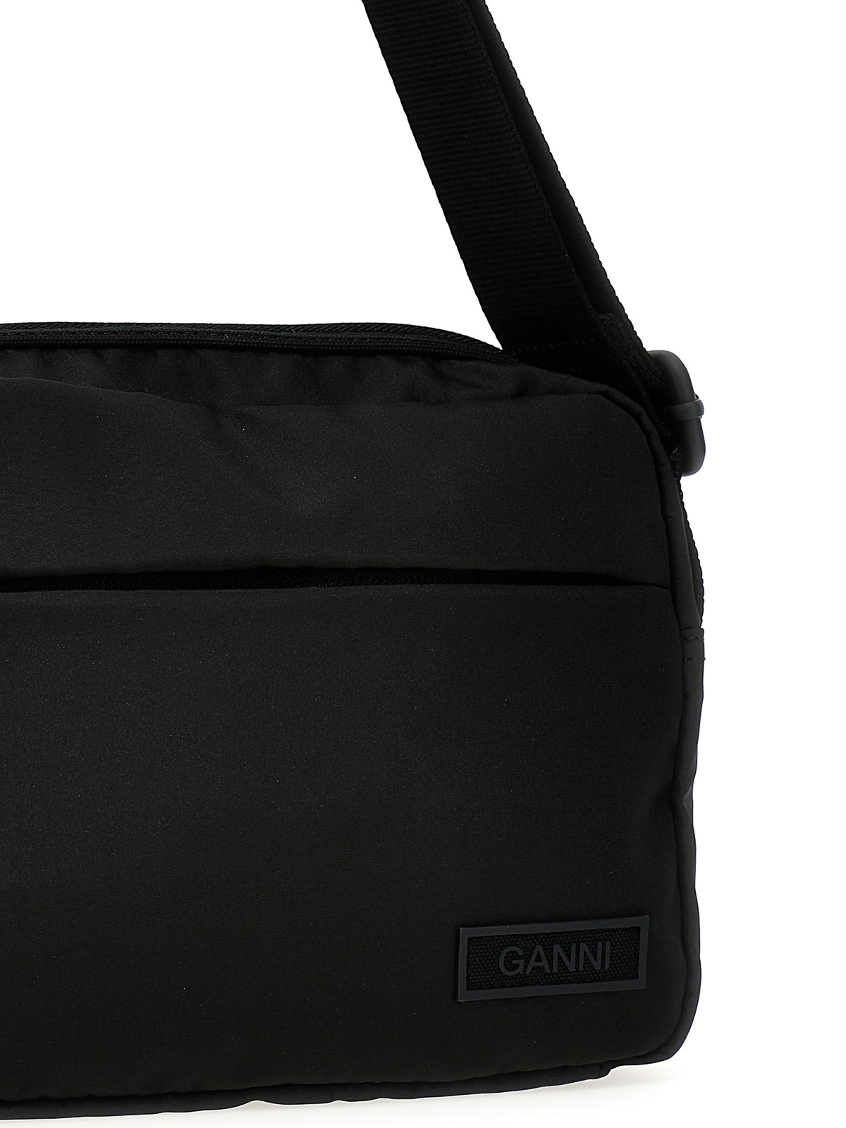 Shop Ganni Camera Bag Crossbody Bag In Black