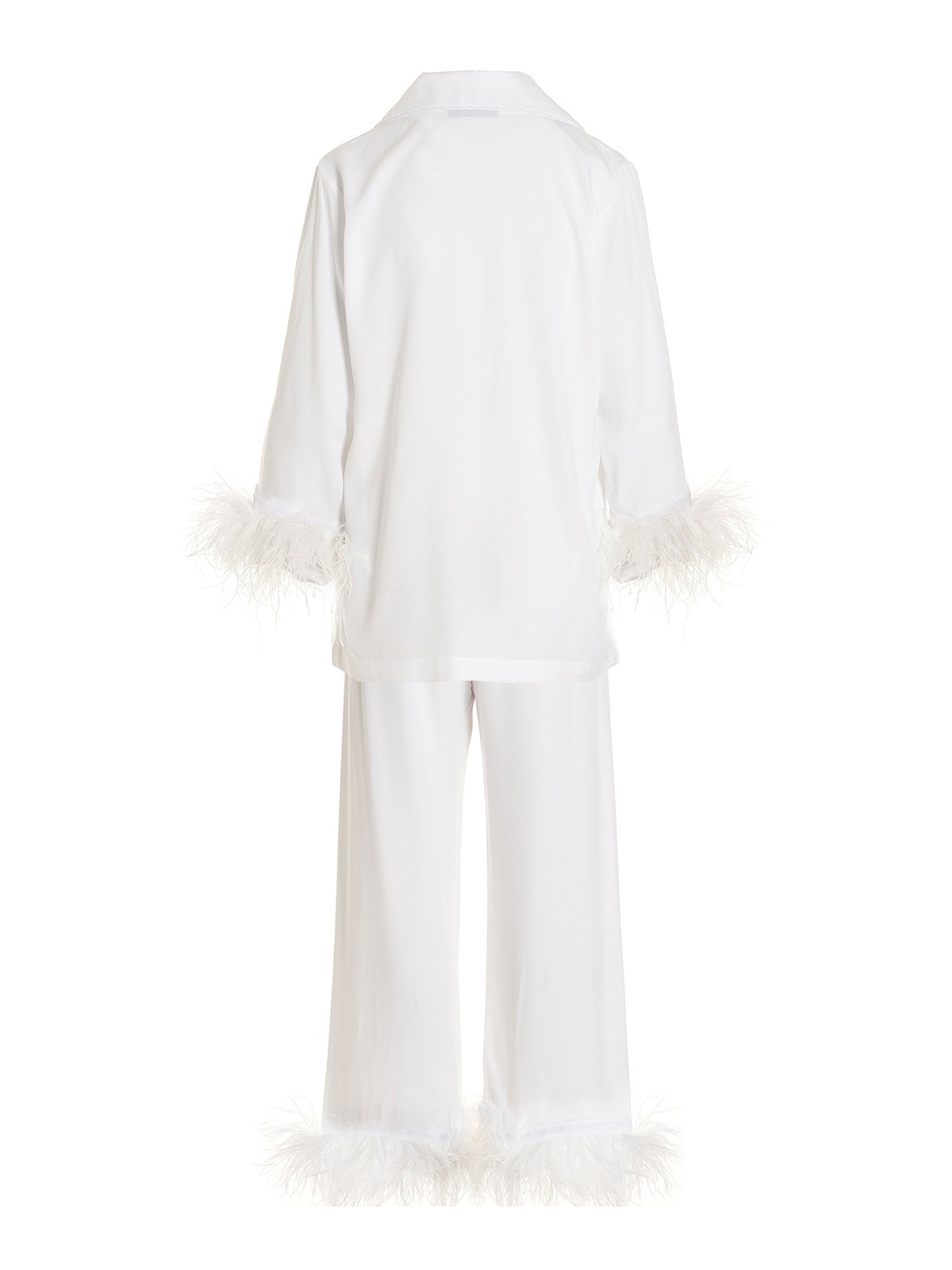 Shop Sleeper Party Pajama Suit In Blanco