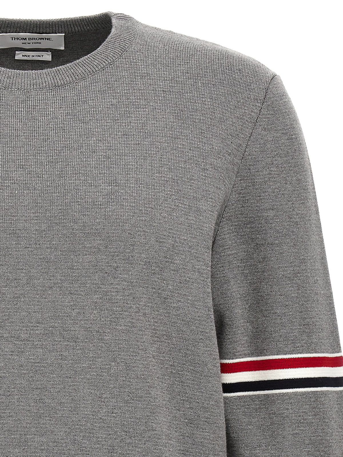 Shop Thom Browne Classic Sweater In Grey