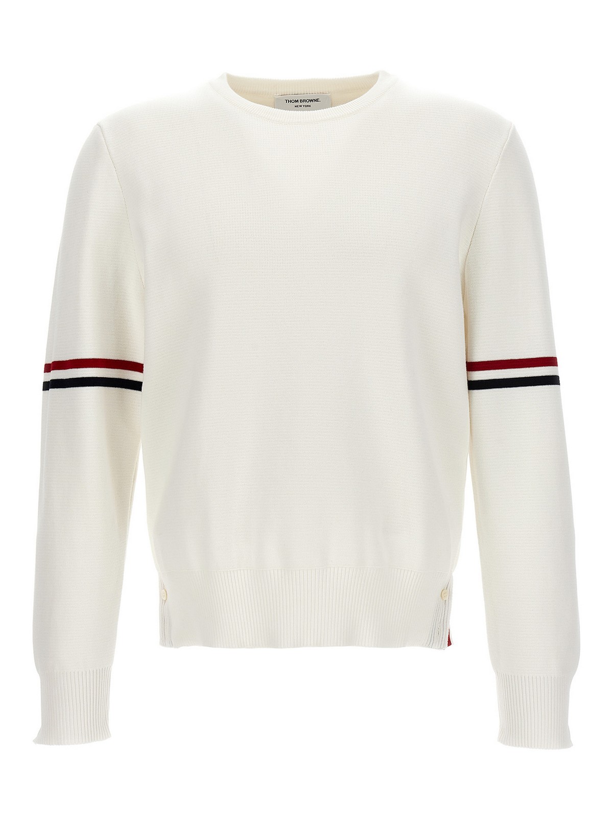 Thom Browne Classic Sweater In Blanco