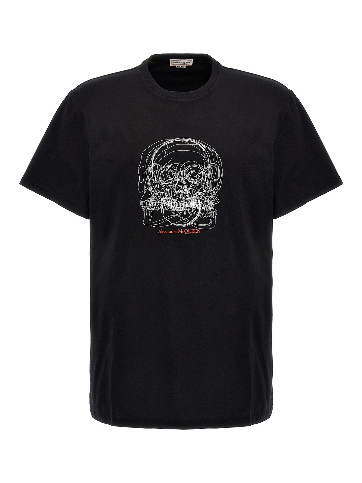 Shop Alexander Mcqueen Printed T-shirt In Black