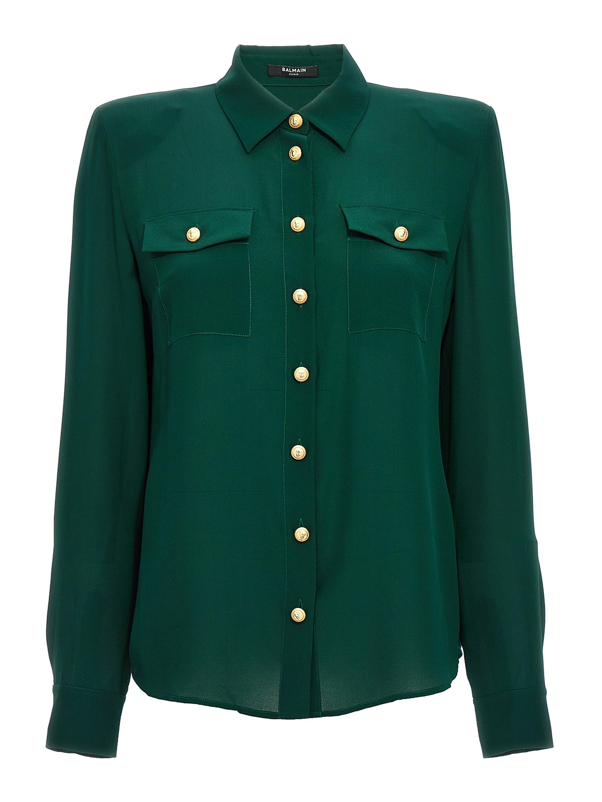Shop Balmain Camisa - Verde In Green