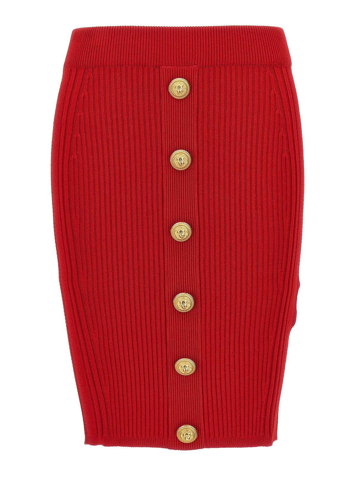 Balmain Knee-length Mini Skirt In Red