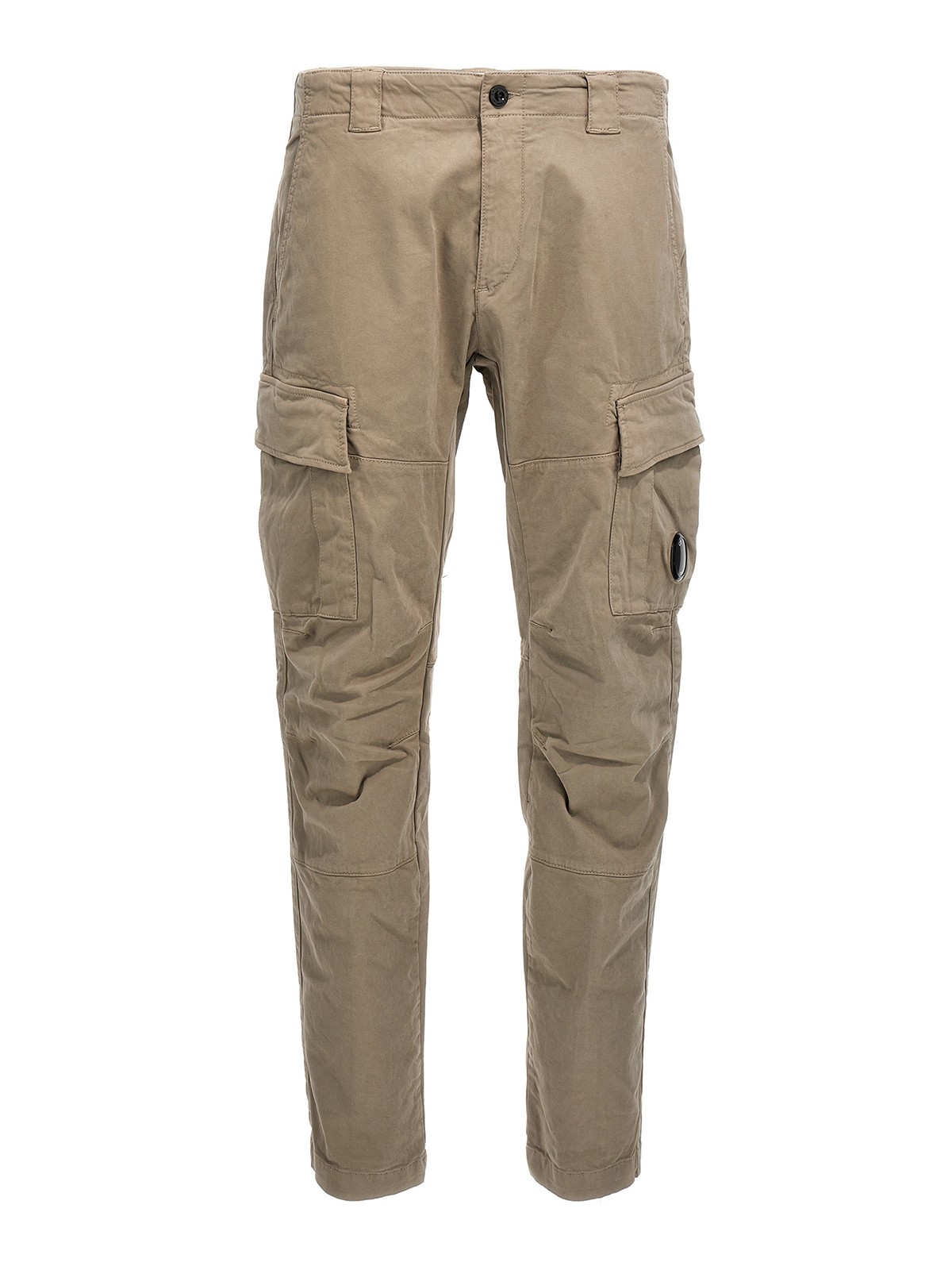 Casual trousers C.P. Company - Logo badge cargo pants ...