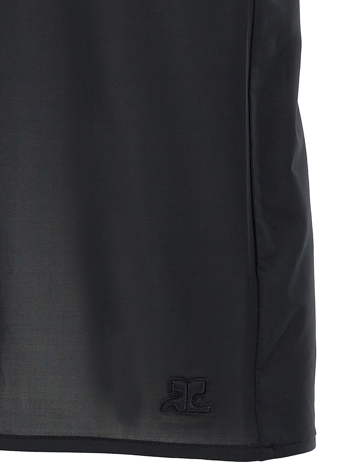 Shop Courrèges Second Skin Skirt In Black