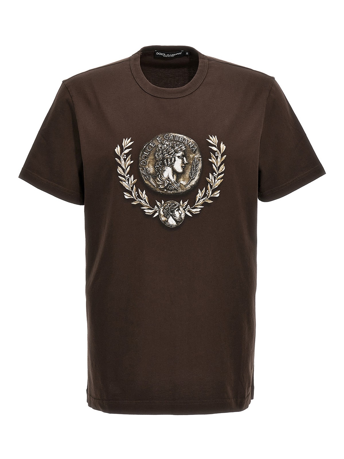 Dolce & Gabbana Logo T-shirt - Brown - Men | G8PE3TG7J6GM1213