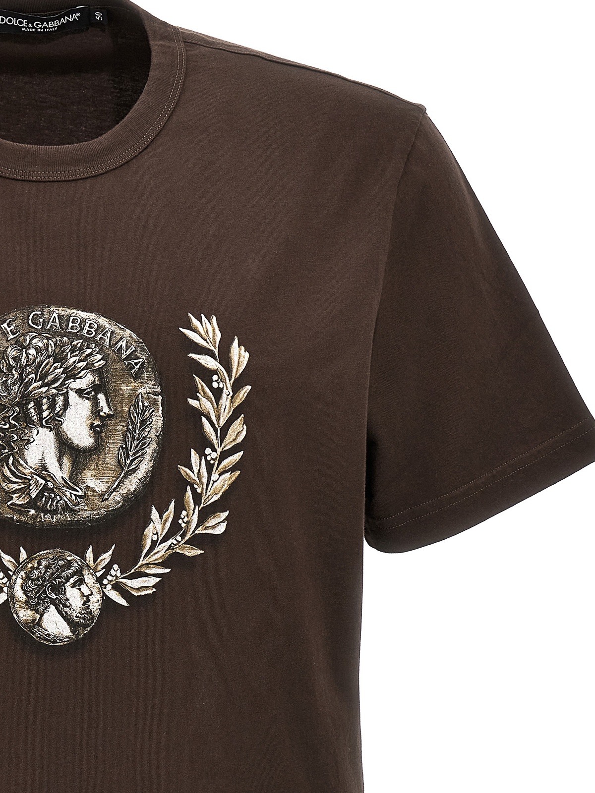 Dolce & Gabbana Logo T-shirt - Brown - Men | G8PE3TG7J6GM1213