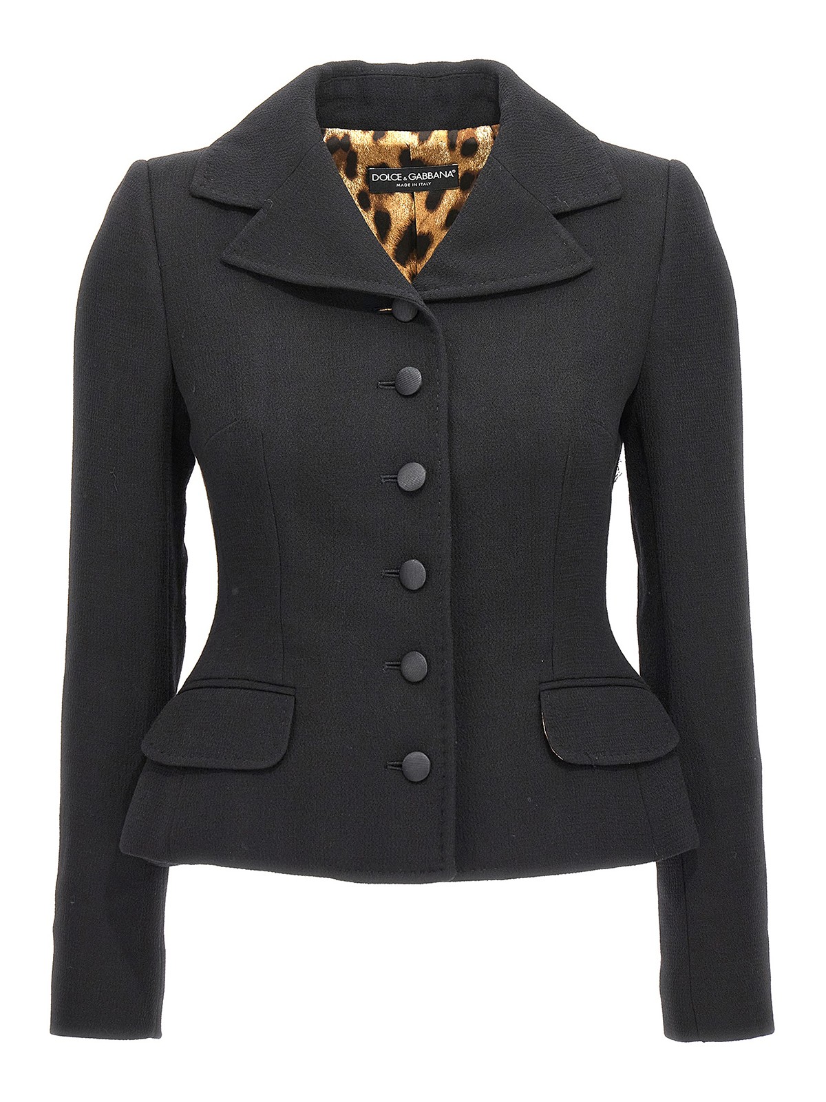 Shop Dolce & Gabbana Essential Blazer Jacket In Black