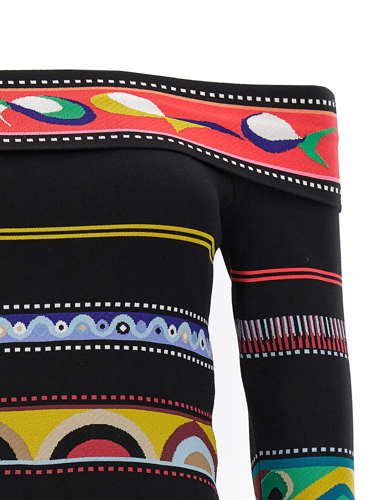 Shop Emilio Pucci Jacquard Patterned Top In Multicolour