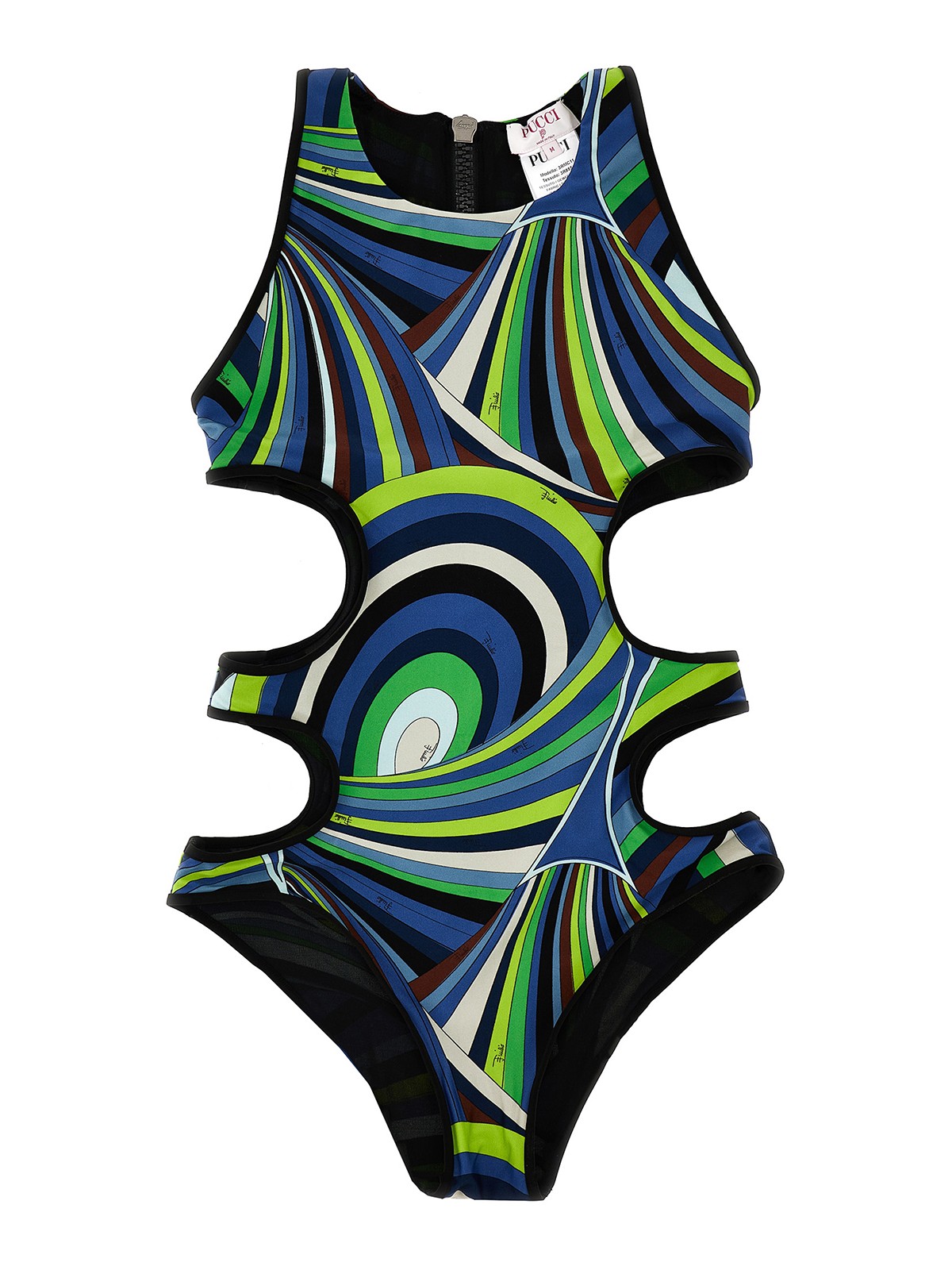 Cut-out details pattern swimsuit