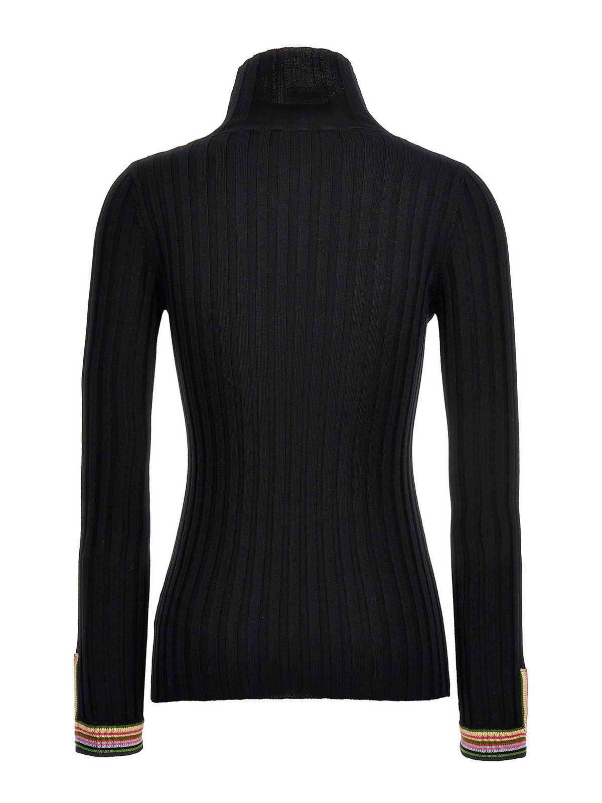 Shop Etro Contrasting Piping Sweater In Negro