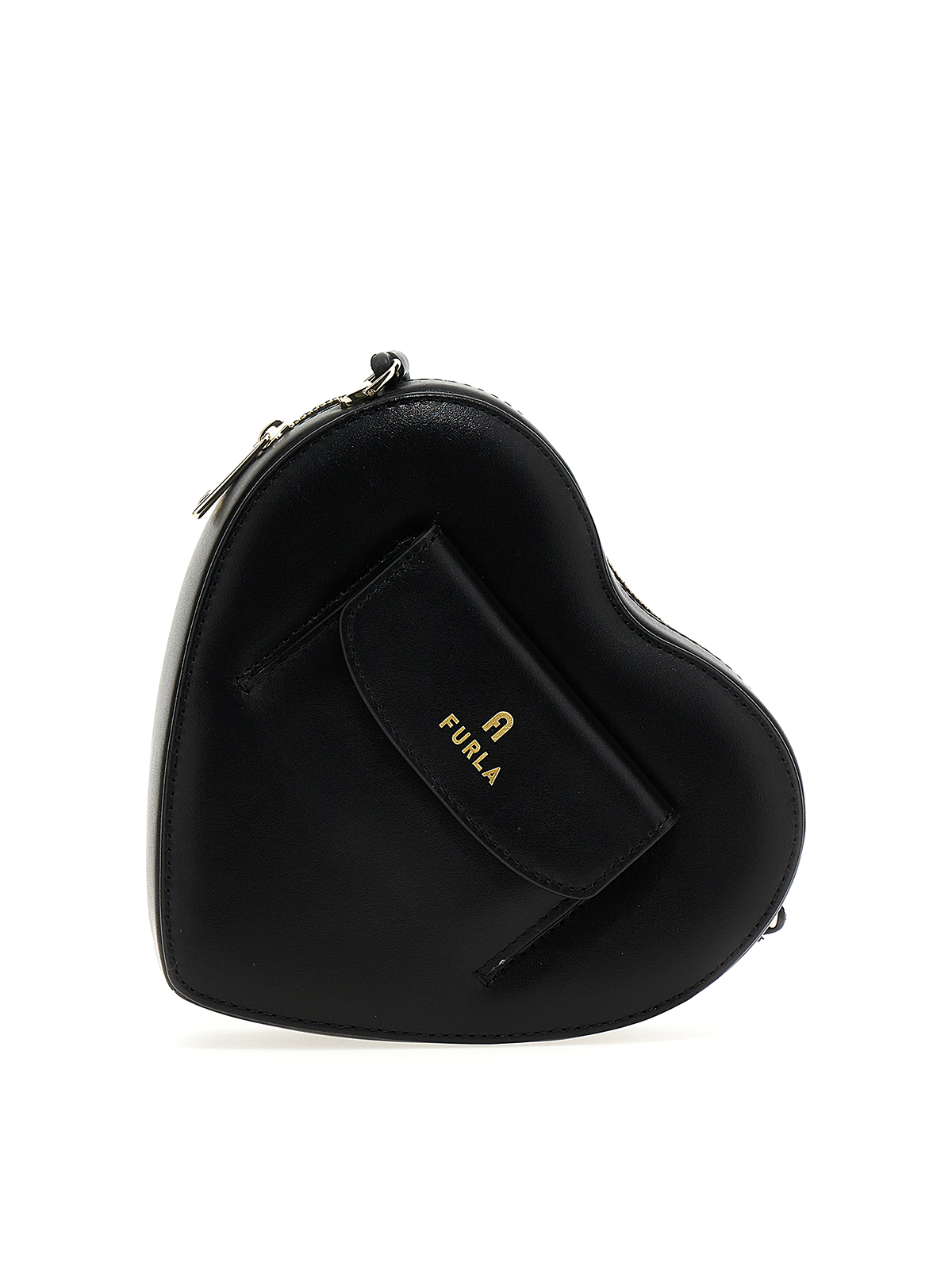 Furla Camelia Heart - Mini Shoulder Bag in Black