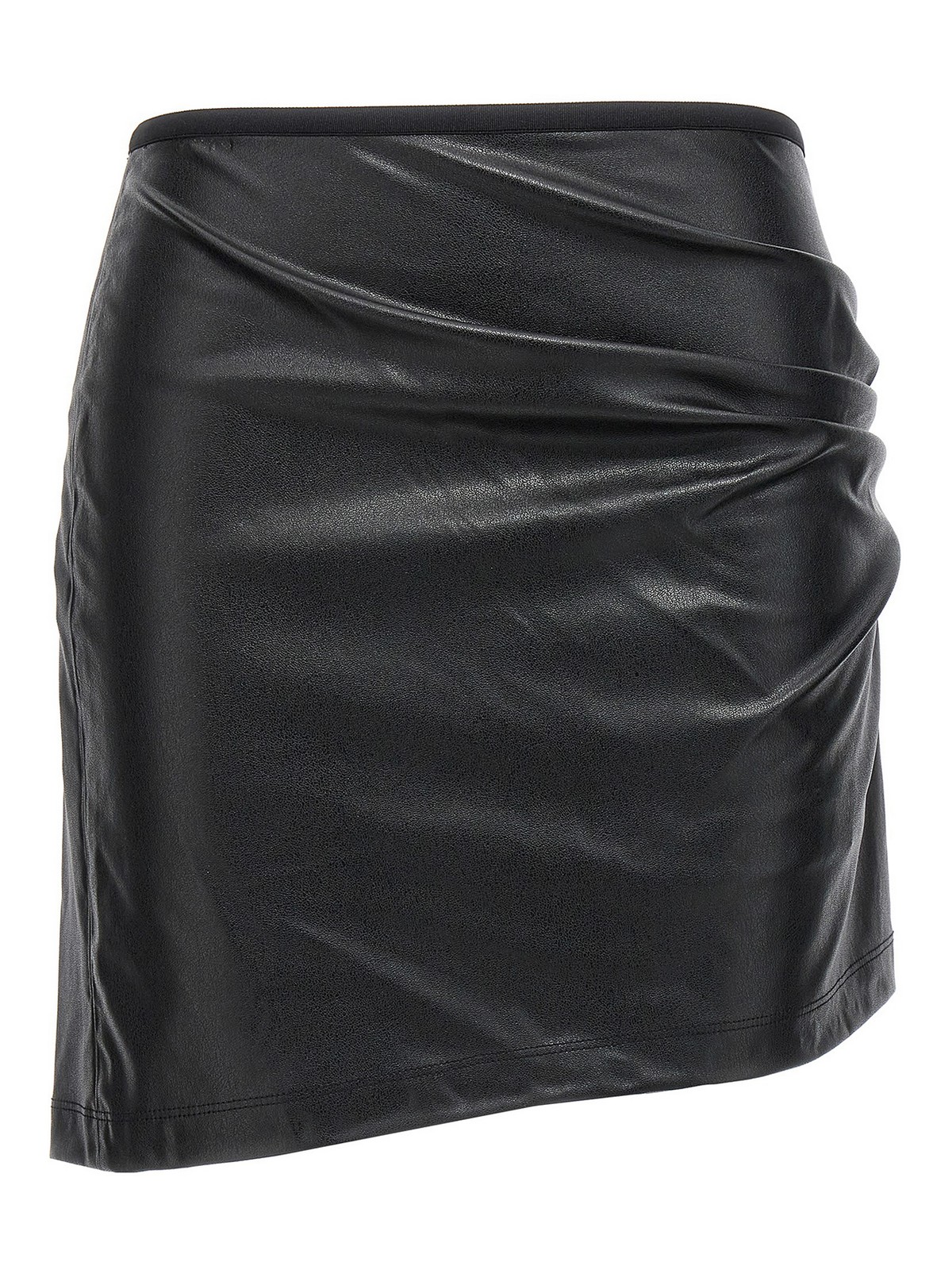 Helmut Lang Leather-effect Skirt In Black