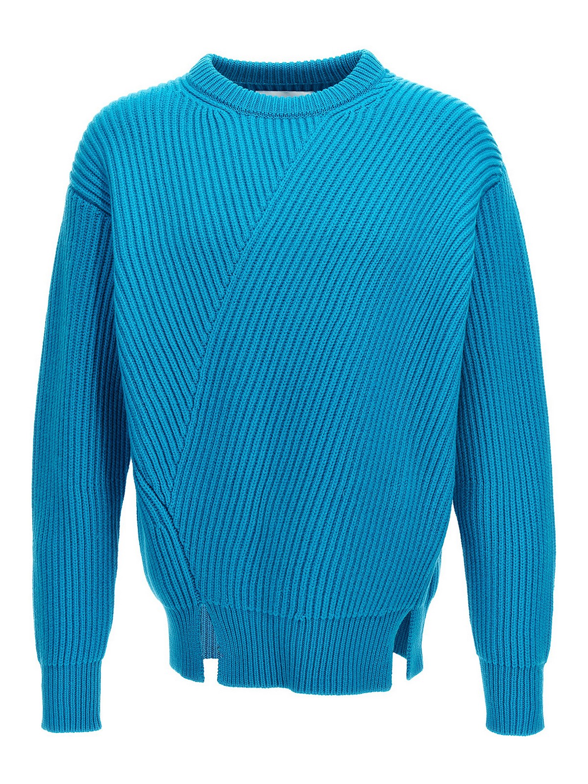 Shop Jil Sander Wool Sweater In Azul Claro