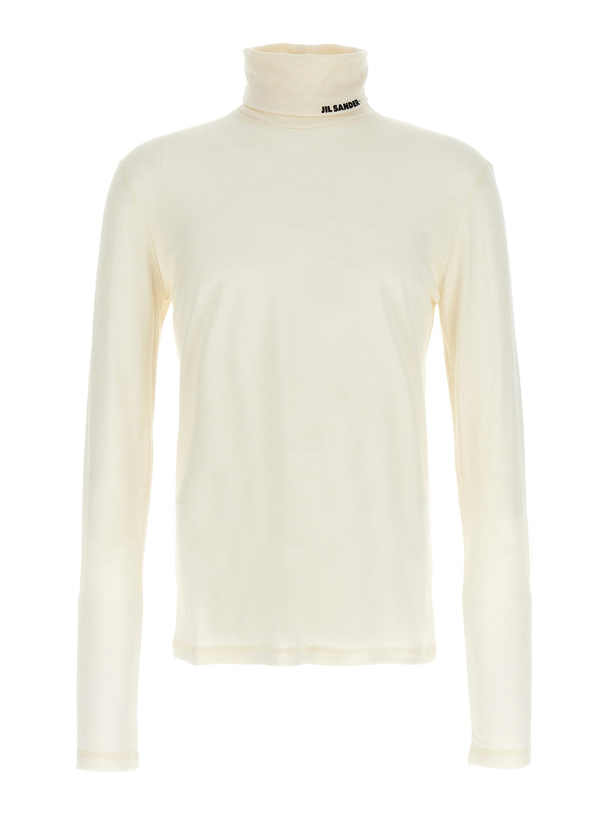 Jil Sander Turtleneck Sweater In White