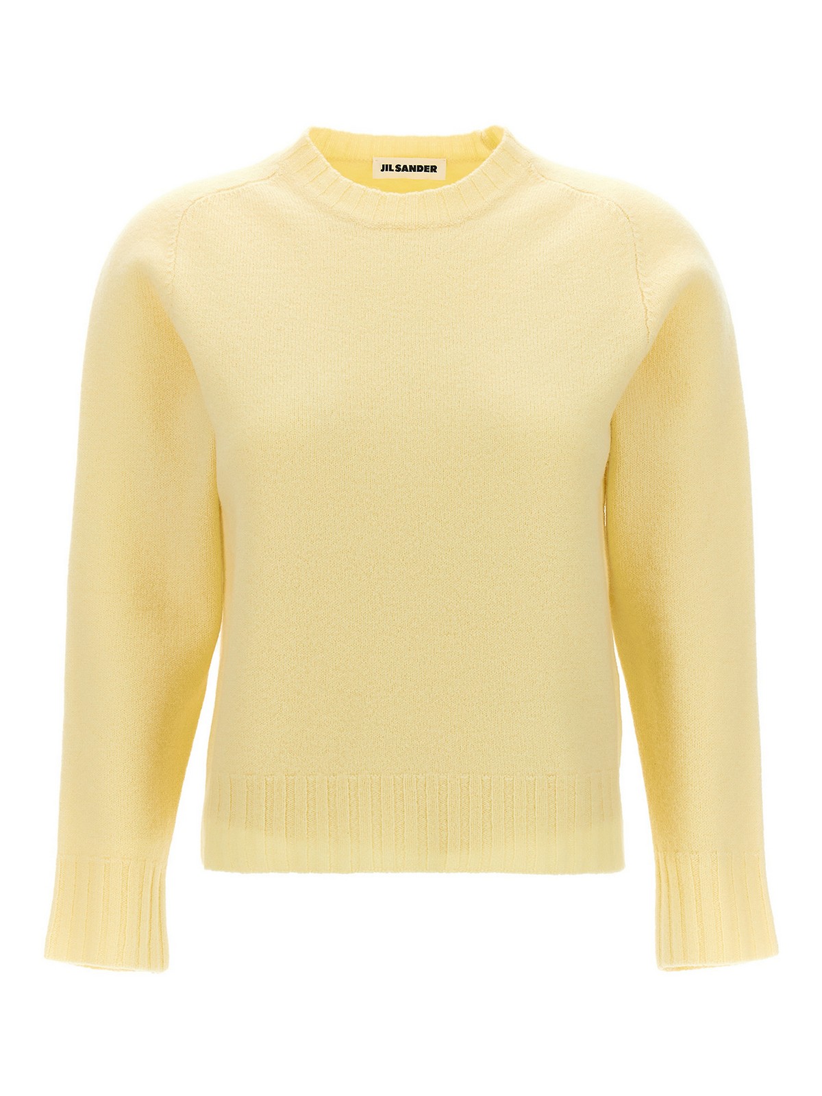 Shop Jil Sander Wool Sweater In Yellow