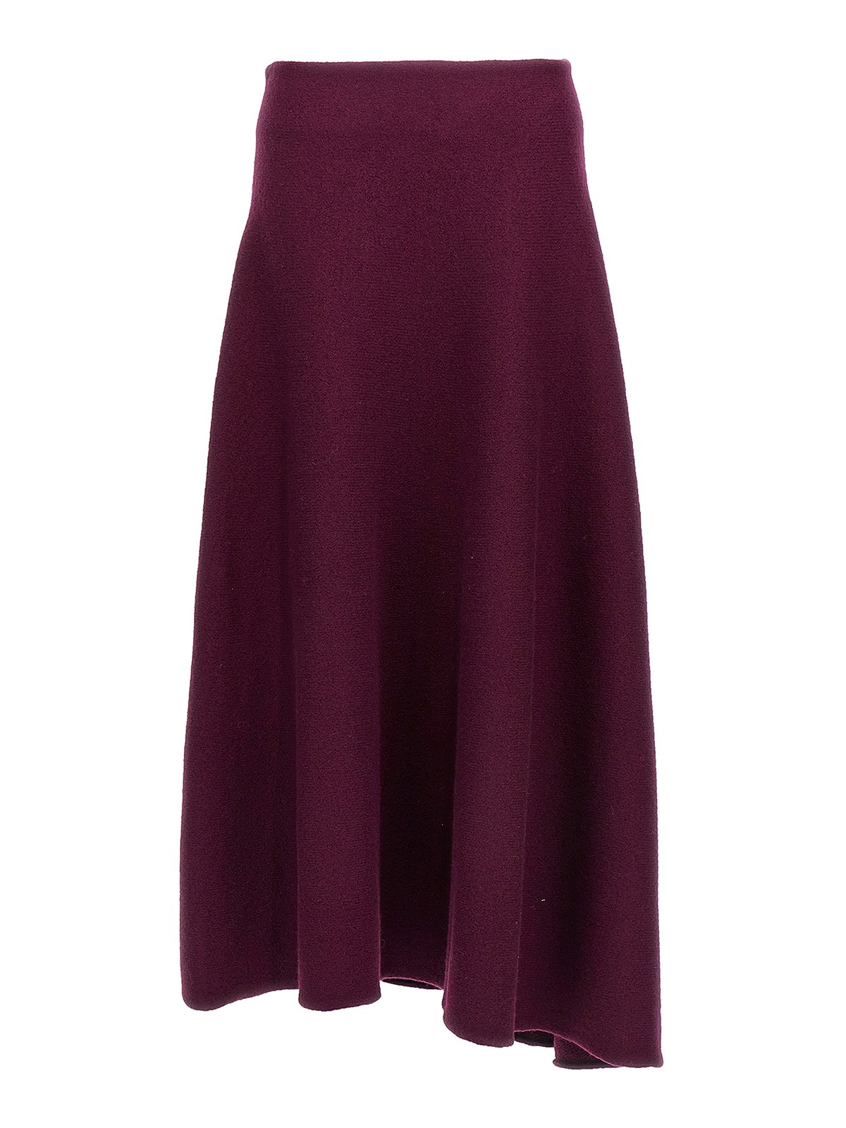 Shop Jil Sander Wool Skirt In Purple