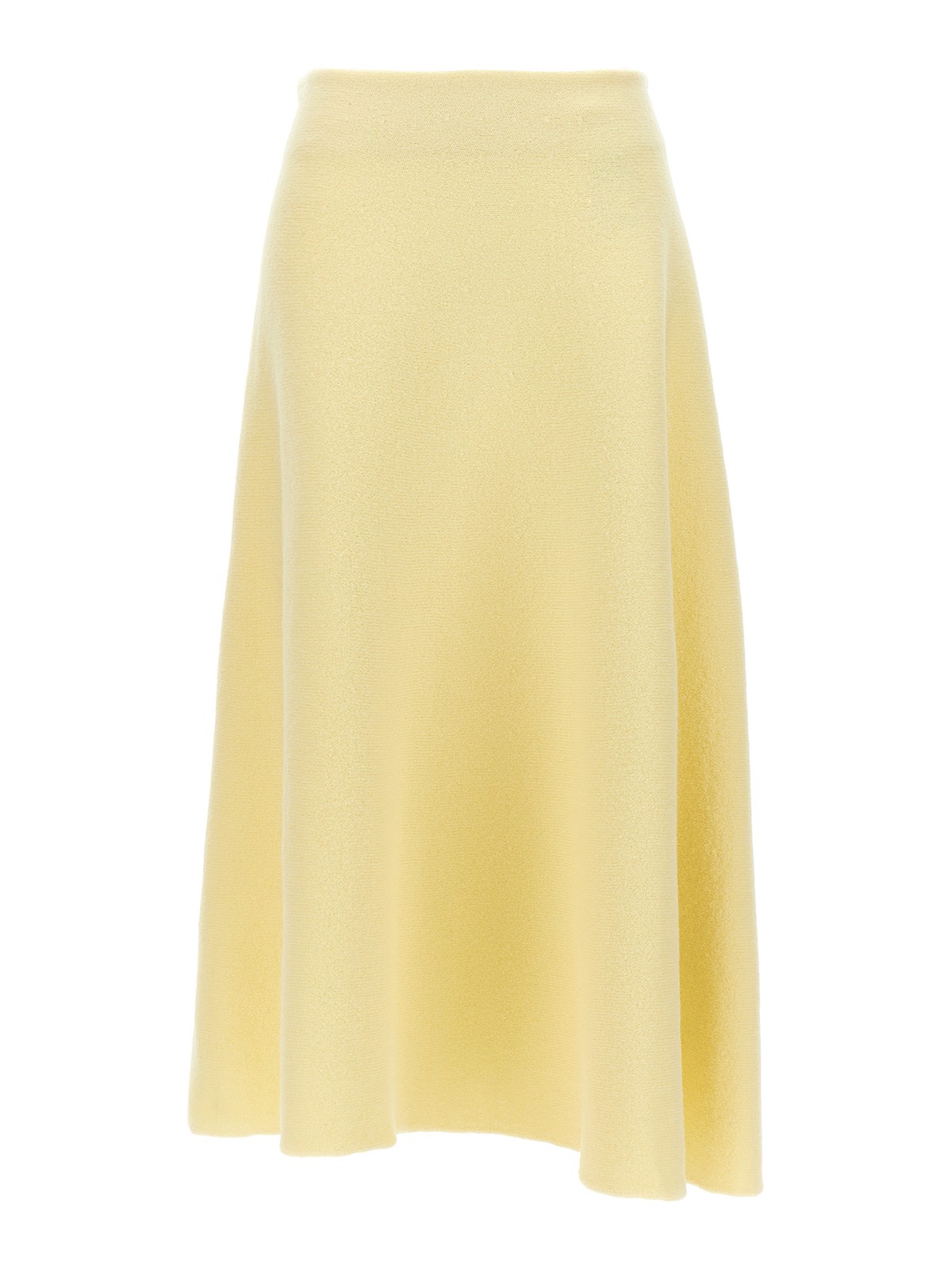 Jil Sander Wool Skirt In Yellow