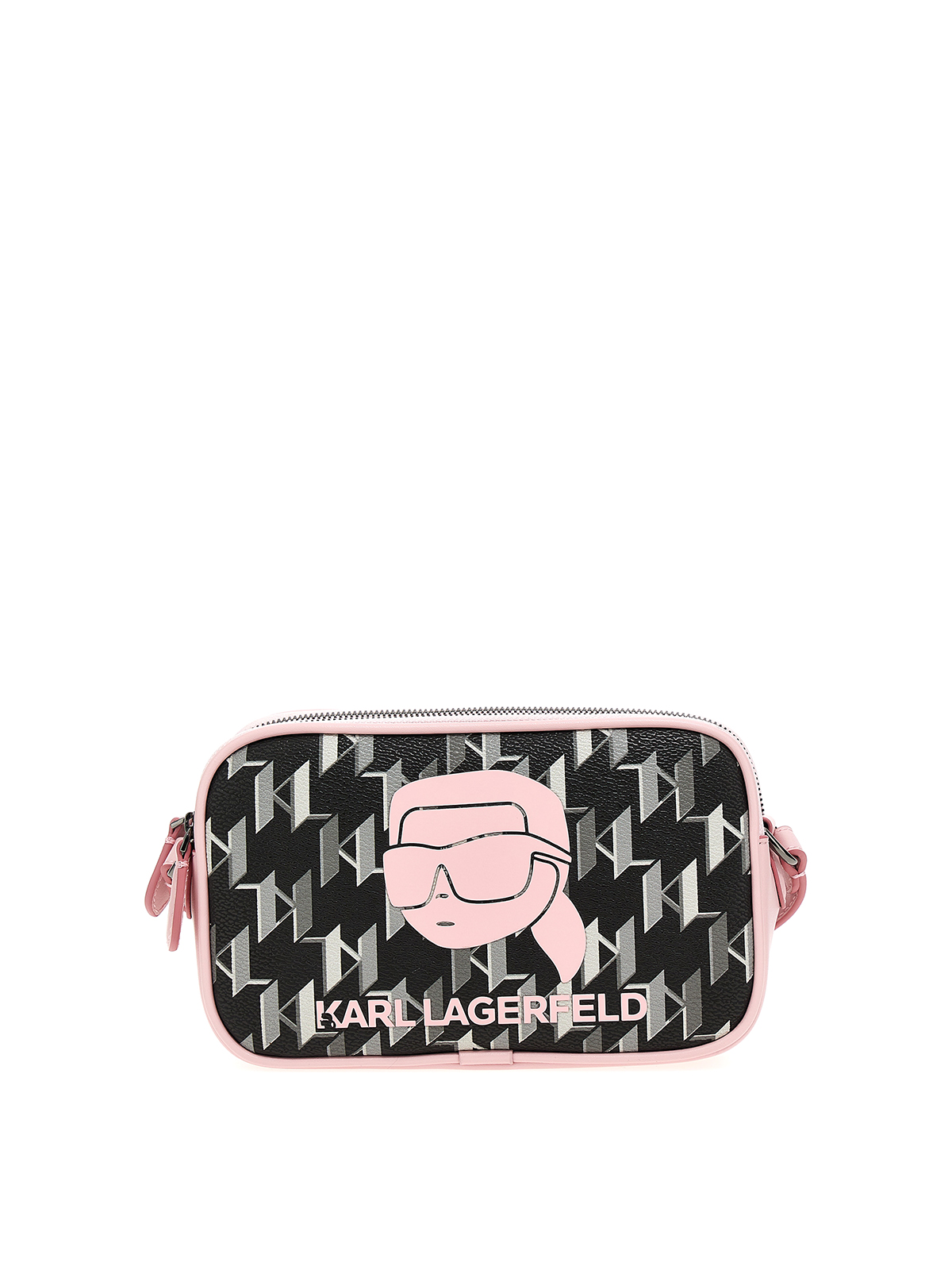 Women's K/IKONIK MONOGRAM SHOULDER BAG by KARL LAGERFELD