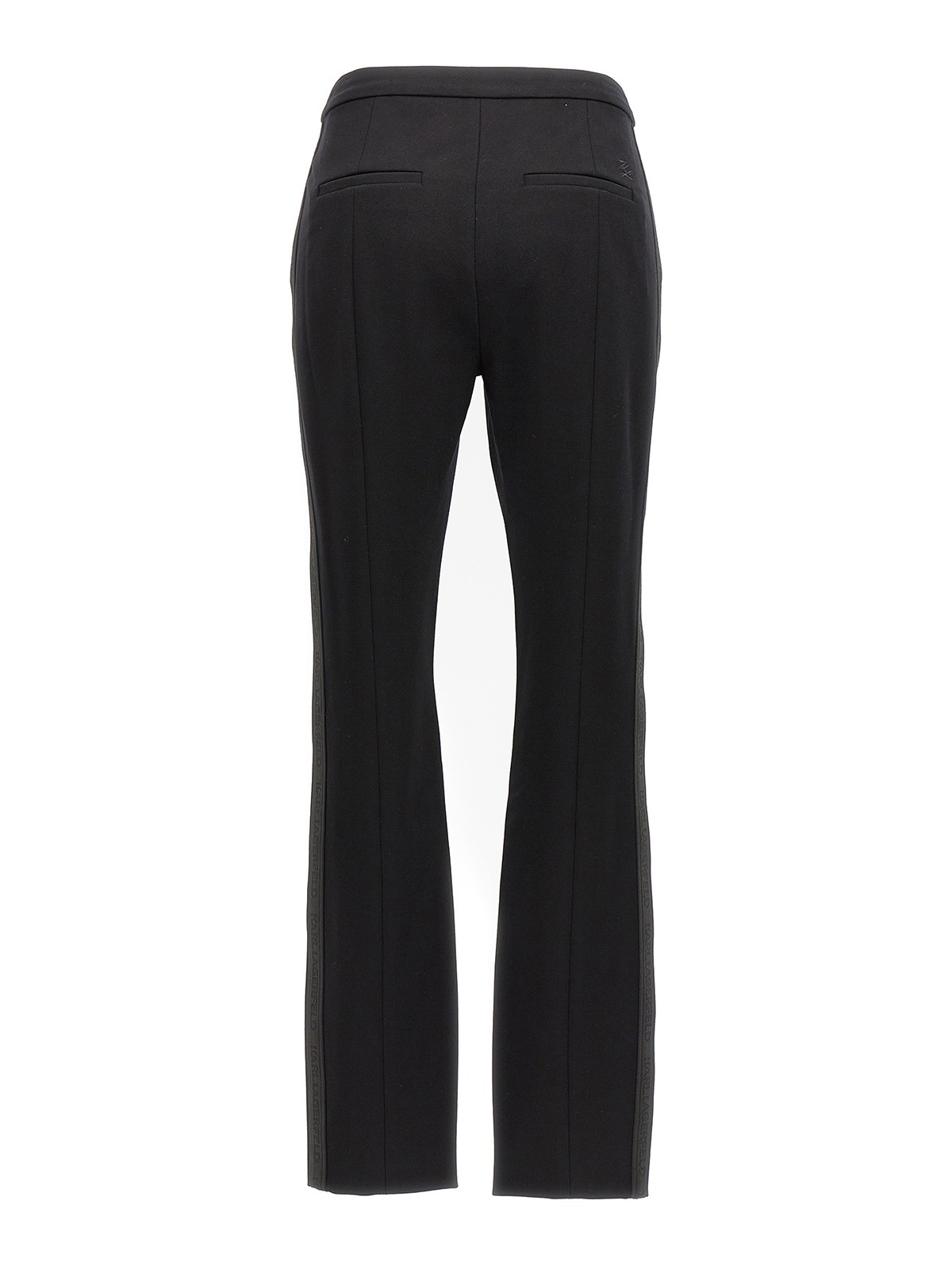 Shop Karl Lagerfeld Punto Pants In Black