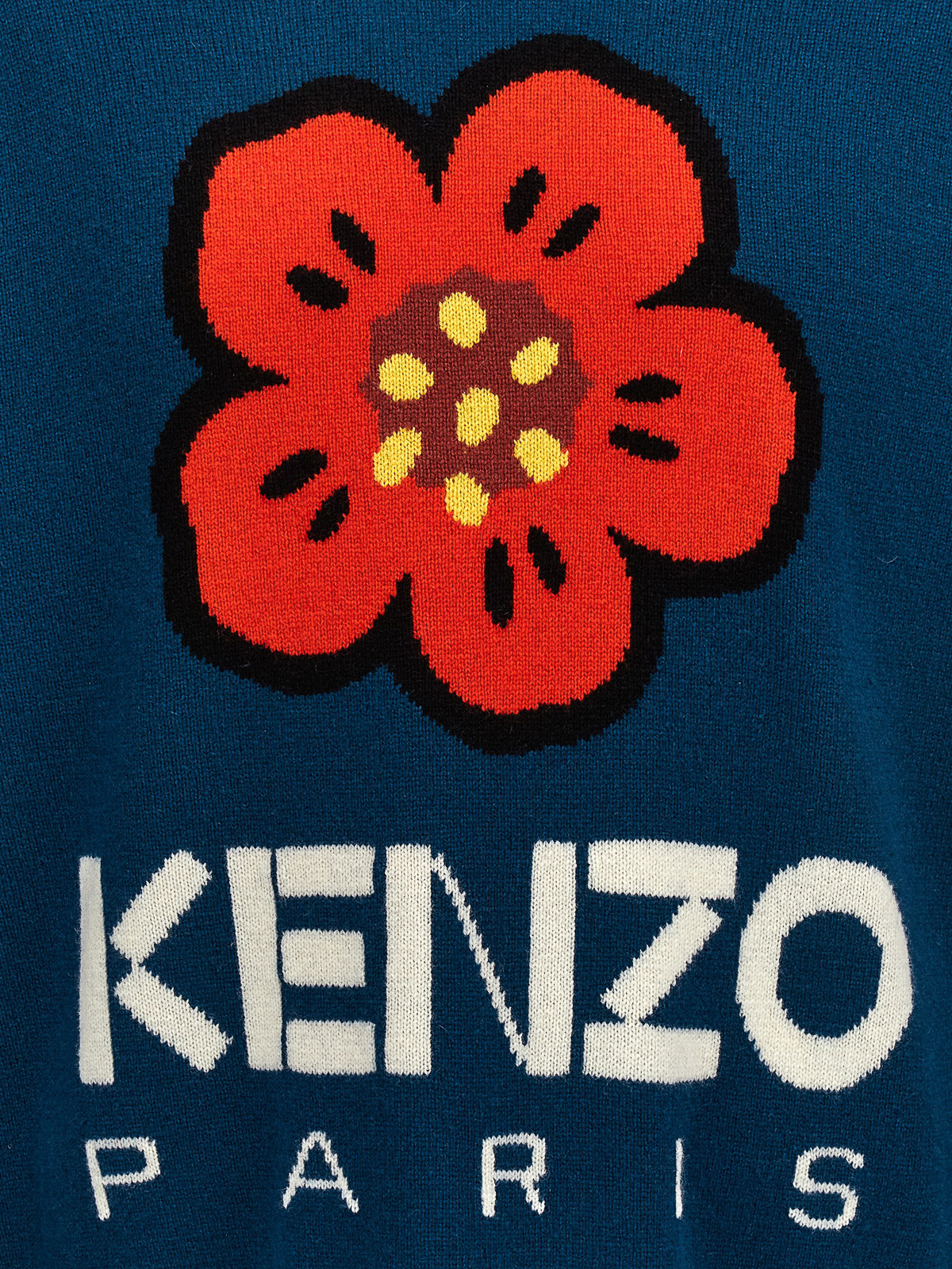 Shop Kenzo Boke Flower Sweater In Blue