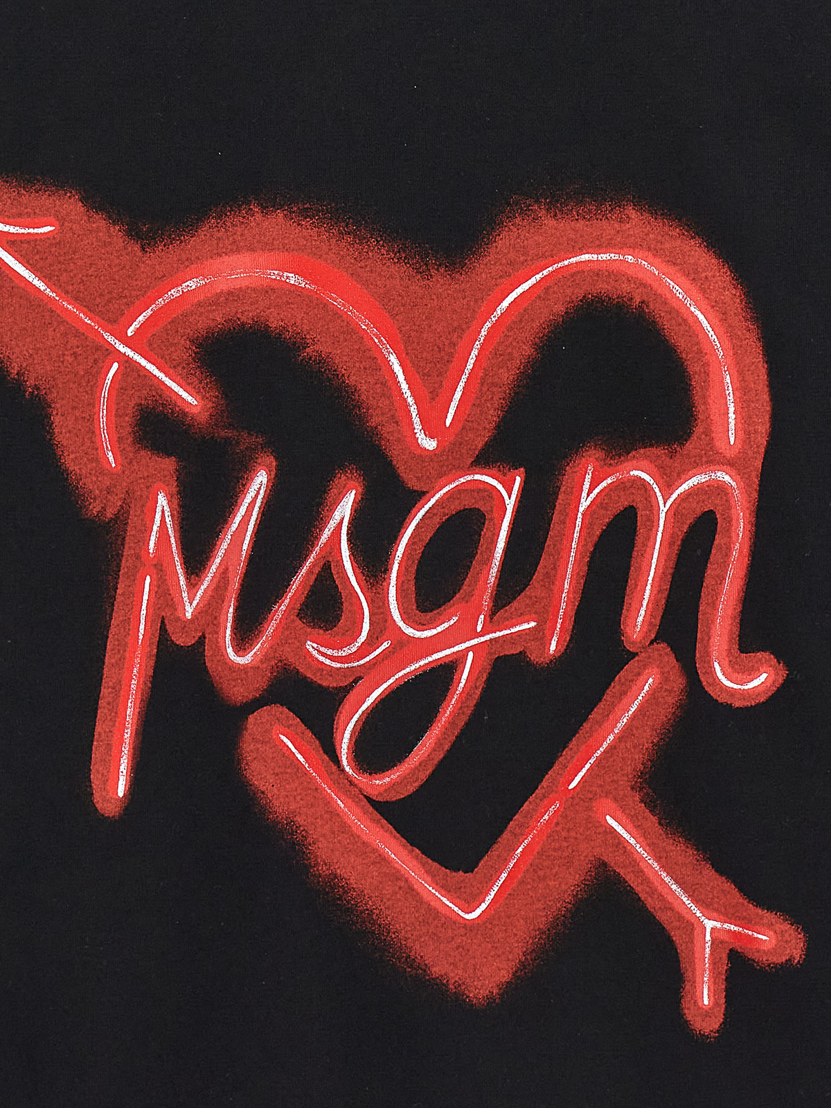 MSGM Tops : Buy MSGM Heart Turtleneck Top Online