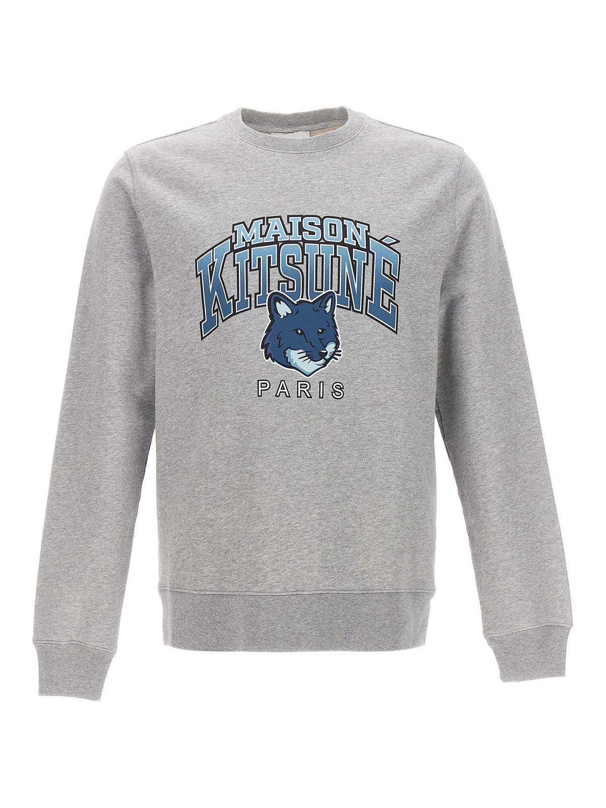 Maison Kitsuné Campus Fox Sweatshirt In Grey