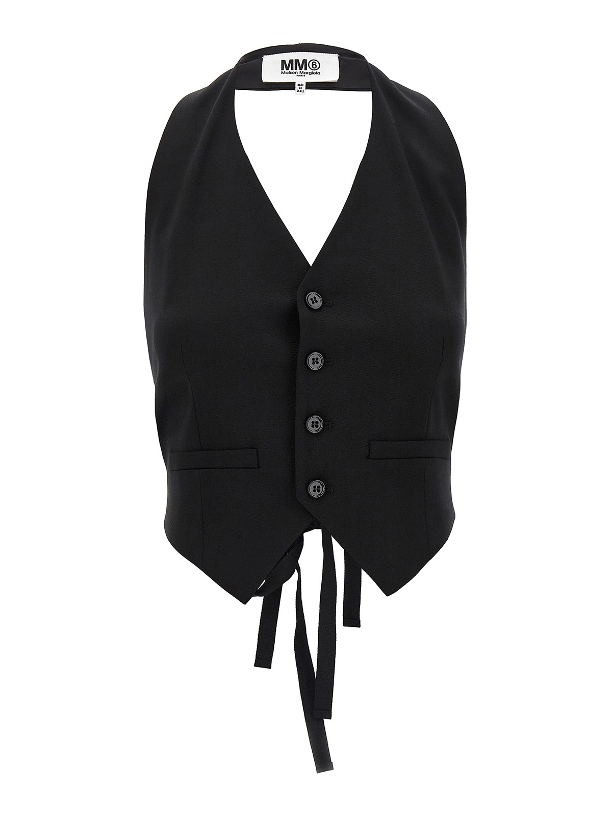 MM6 Maison Margiela トップ/タンクトップ - 黒