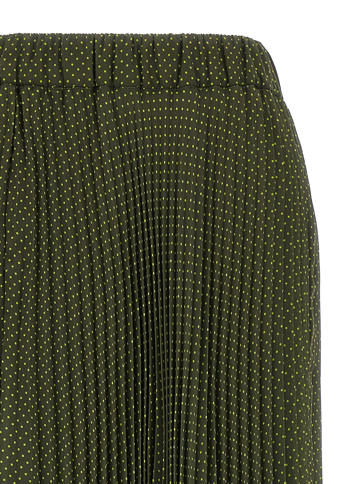 Shop P.a.r.o.s.h Pol Polky Plis Skirt In Verde