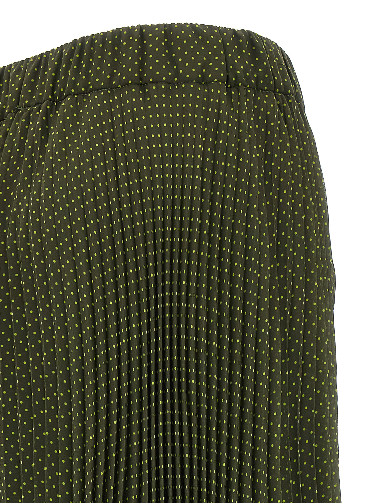 Shop P.a.r.o.s.h Pol Polky Plis Skirt In Verde