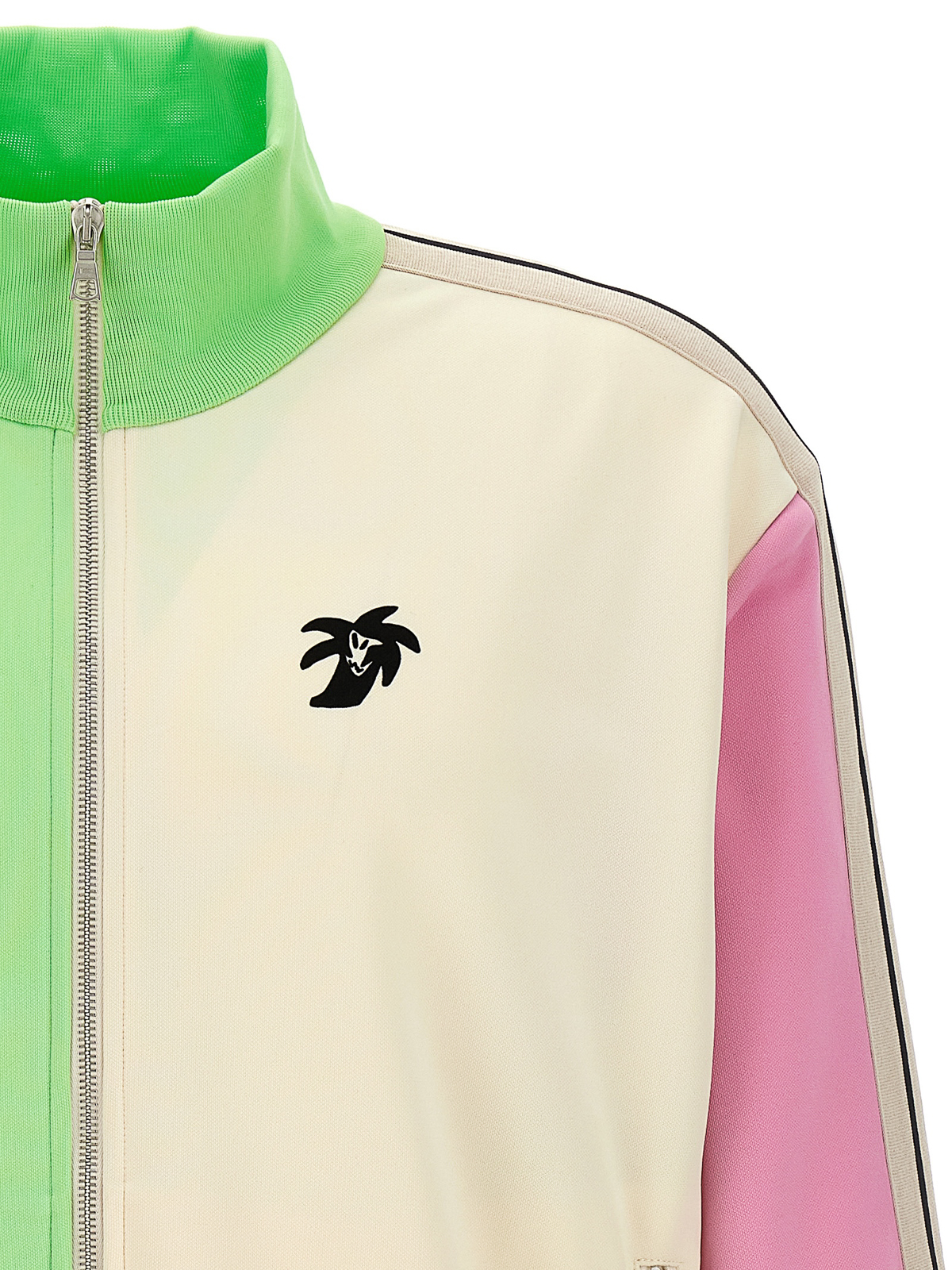 Shop Palm Angels Hunter Colorblock Track Sweatshirt In Multicolour