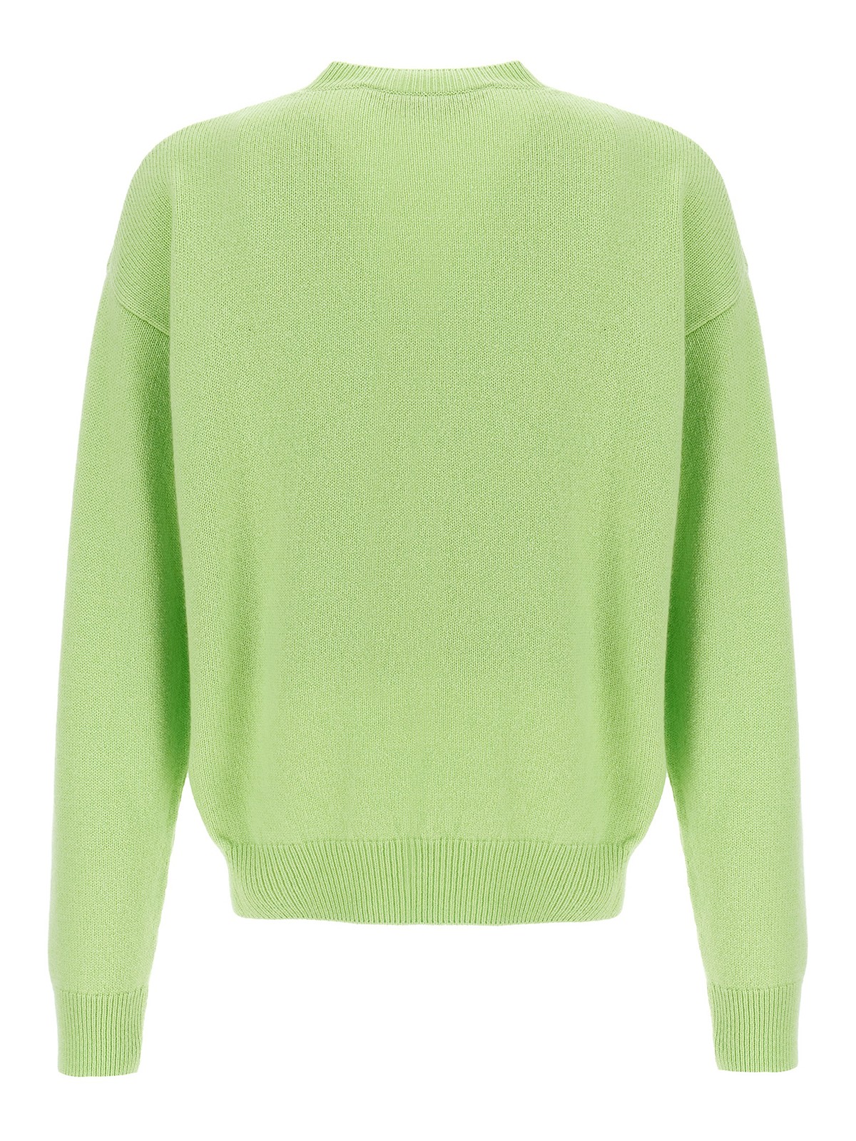 Shop Palm Angels Douby Intarsia Sweater In Green