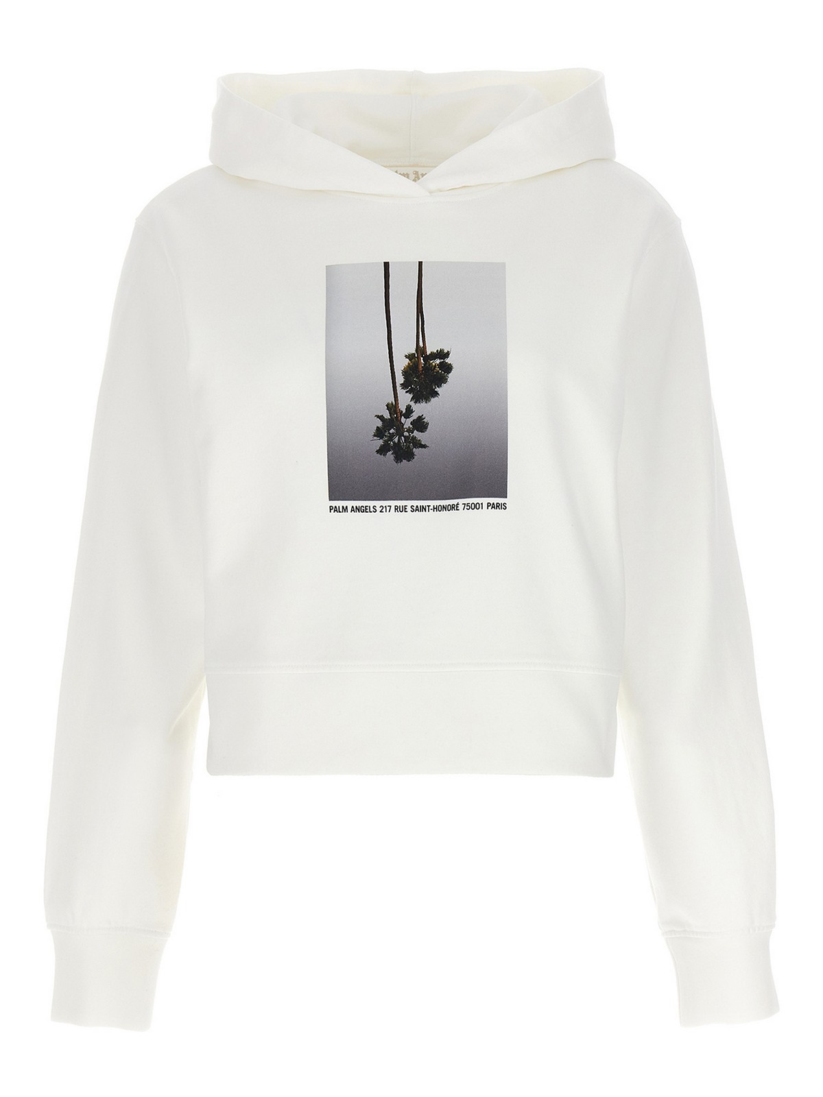 Palm Angels Mirage Hoodie In White