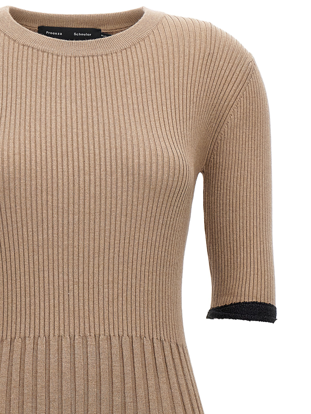 Proenza Schouler Ribbed dress - Beige - Women|R2337079253