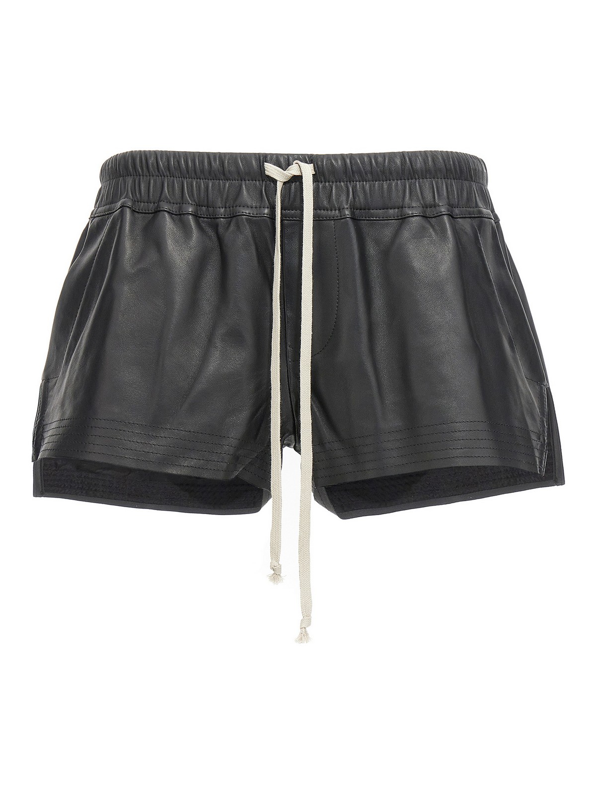 Rick Owens Women Fog Boxers Shorts in Black