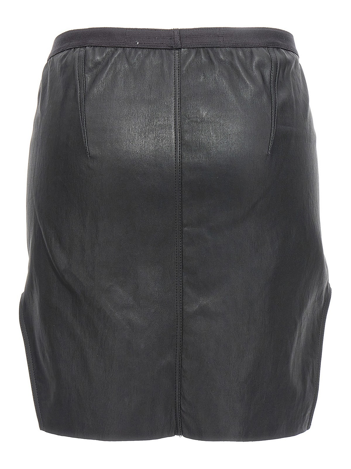 【関税込み】Rick Owens ブラック Diana デニム ミニスカート Rick Owens Diana Leather Miniskirt | Black | FARFETCH GE