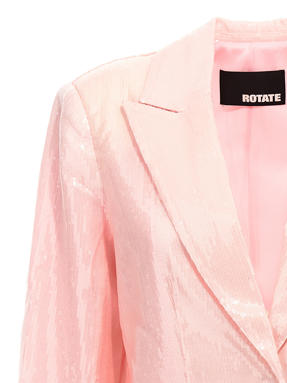 Shop Rotate Birger Christensen Sequin Blazer Jacket In Nude & Neutrals