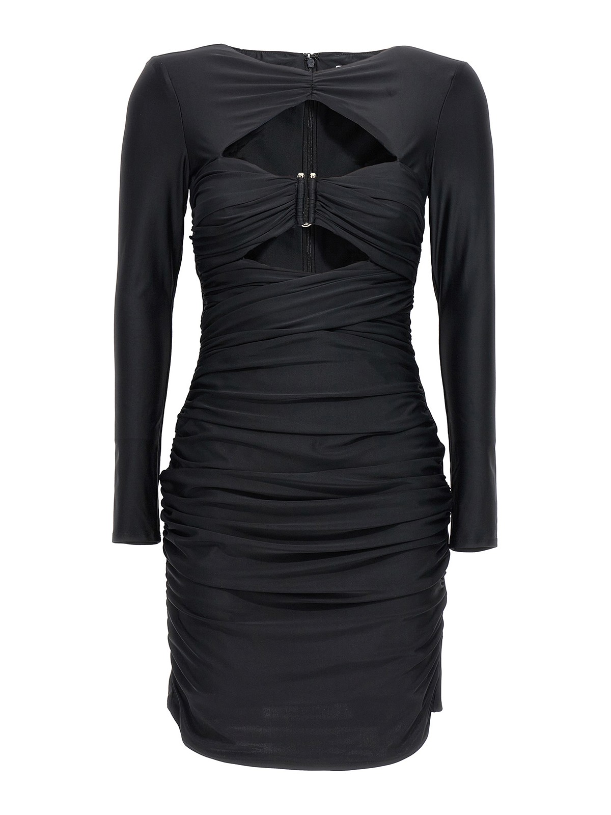 Self Portrait Black jersey mini dress Black PF23055SBBLACK