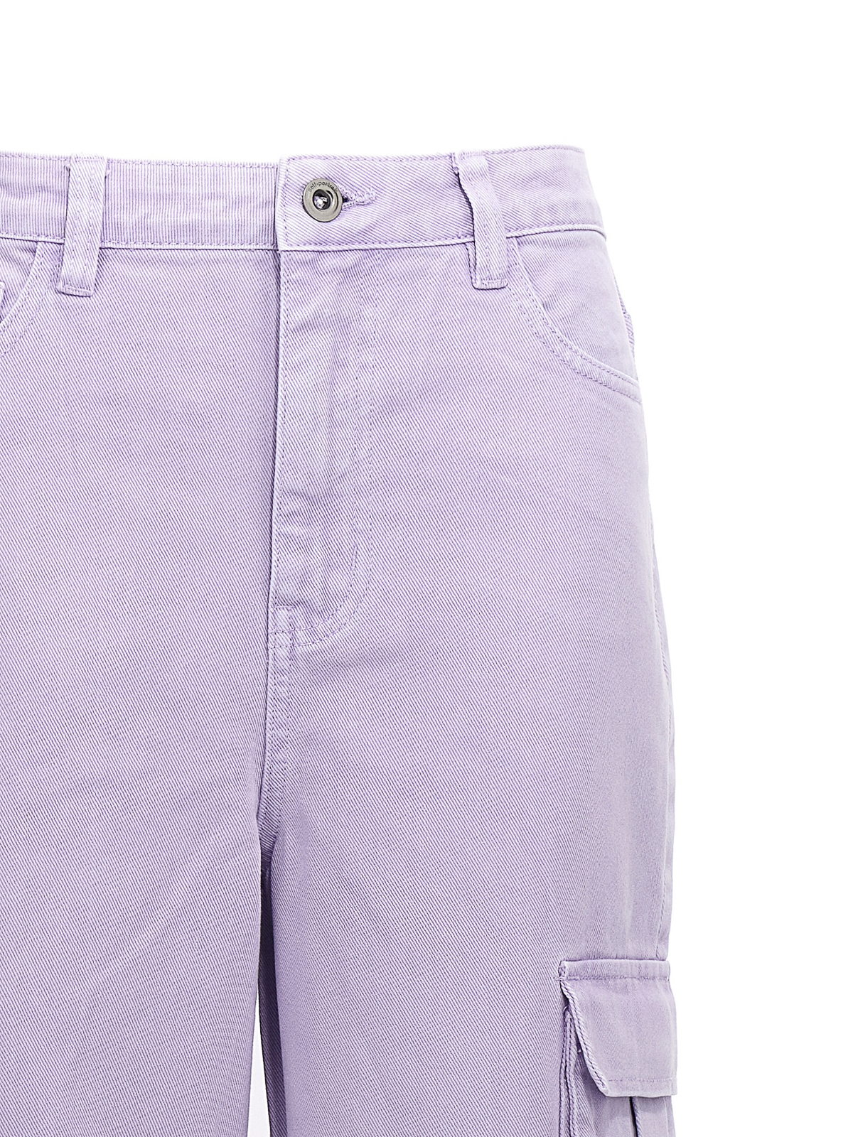 Shop Self-portrait Cargo Jeans In Purple
