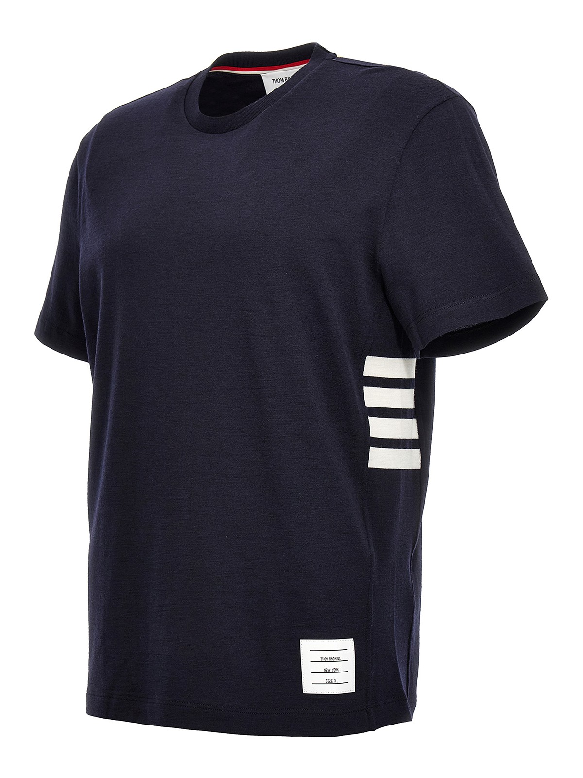 Tシャツ・カットソー THOM BROWNE Men T-shirt Blue MJS204AJ0046 415 Tシャツ・カットソー THOM BROWNE Men T-shirt Blue