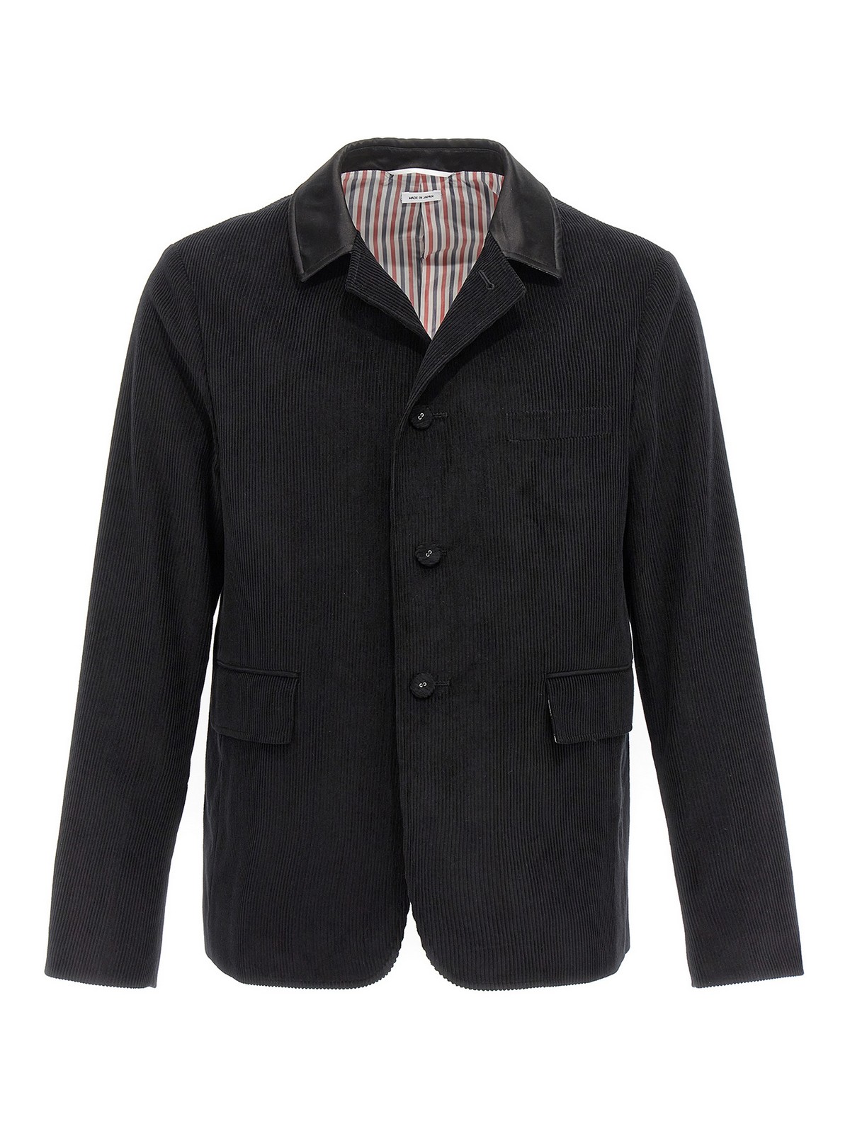 Thom Browne Corduroy Blazer Jacket In Negro