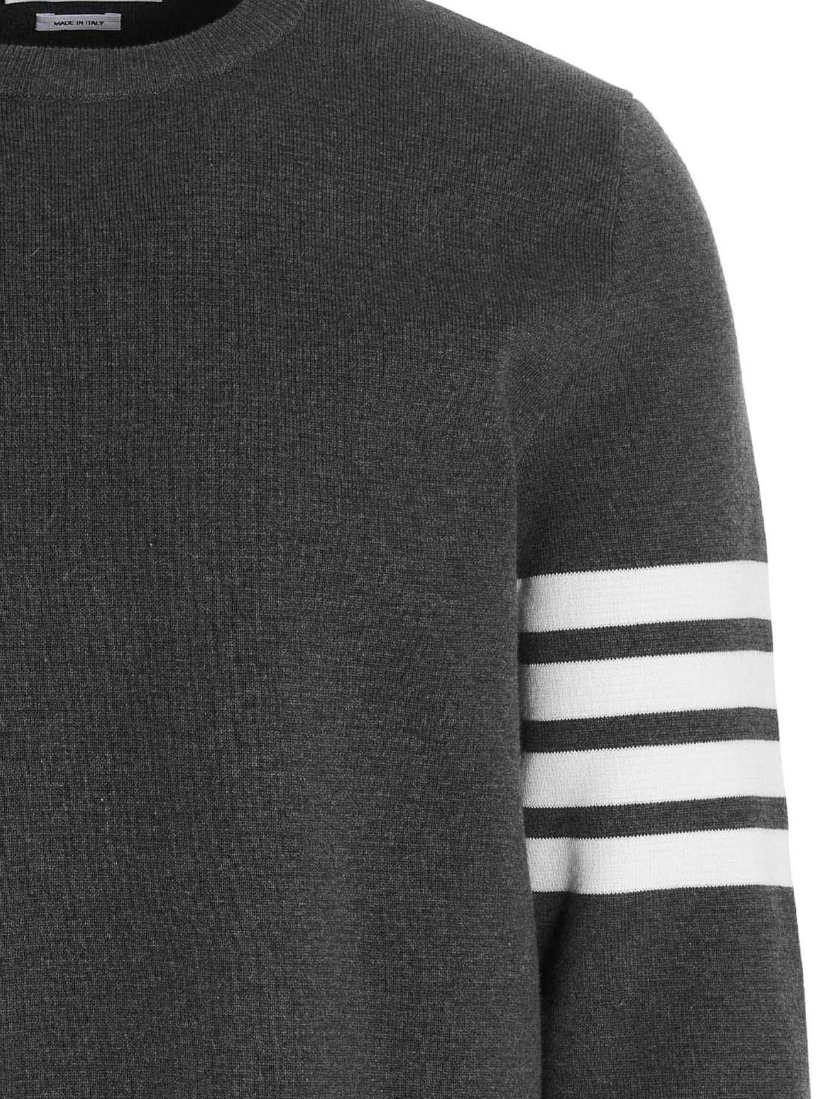 Shop Thom Browne Suéter Cuello Redondo - Gris In Grey