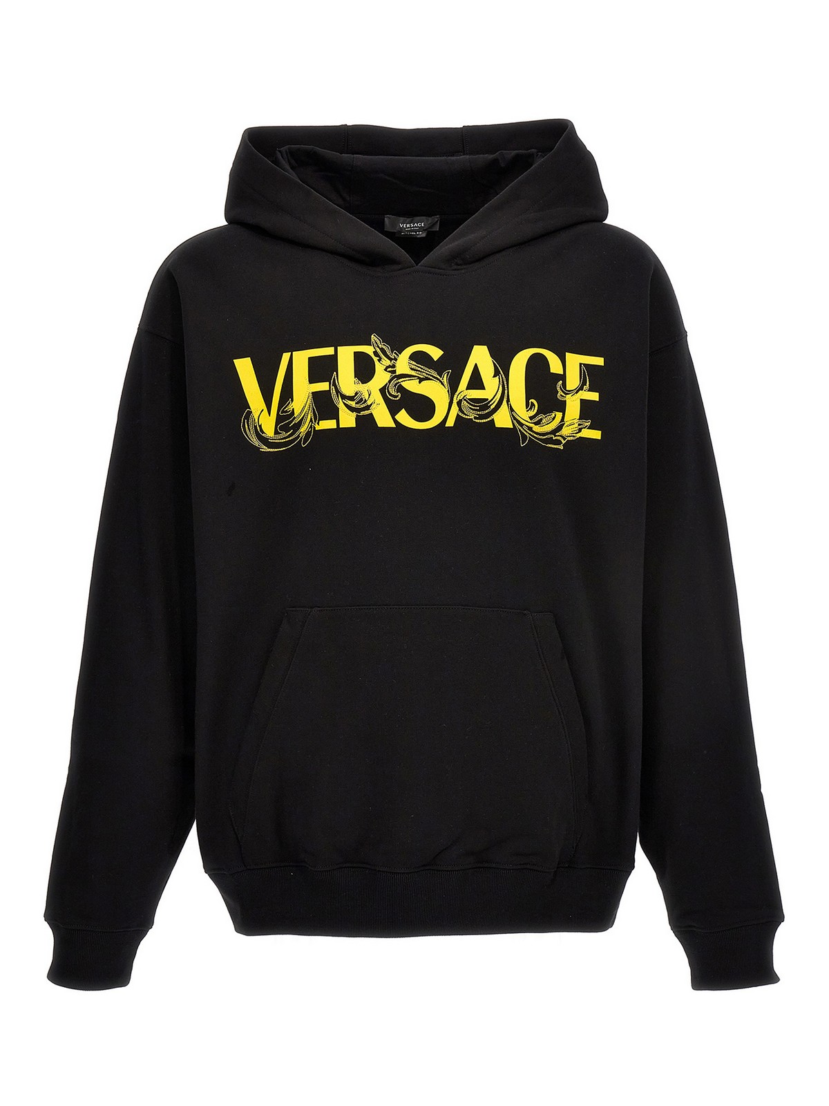 Sweatshirts & Sweaters Versace - Embroidered logo hoodie ...