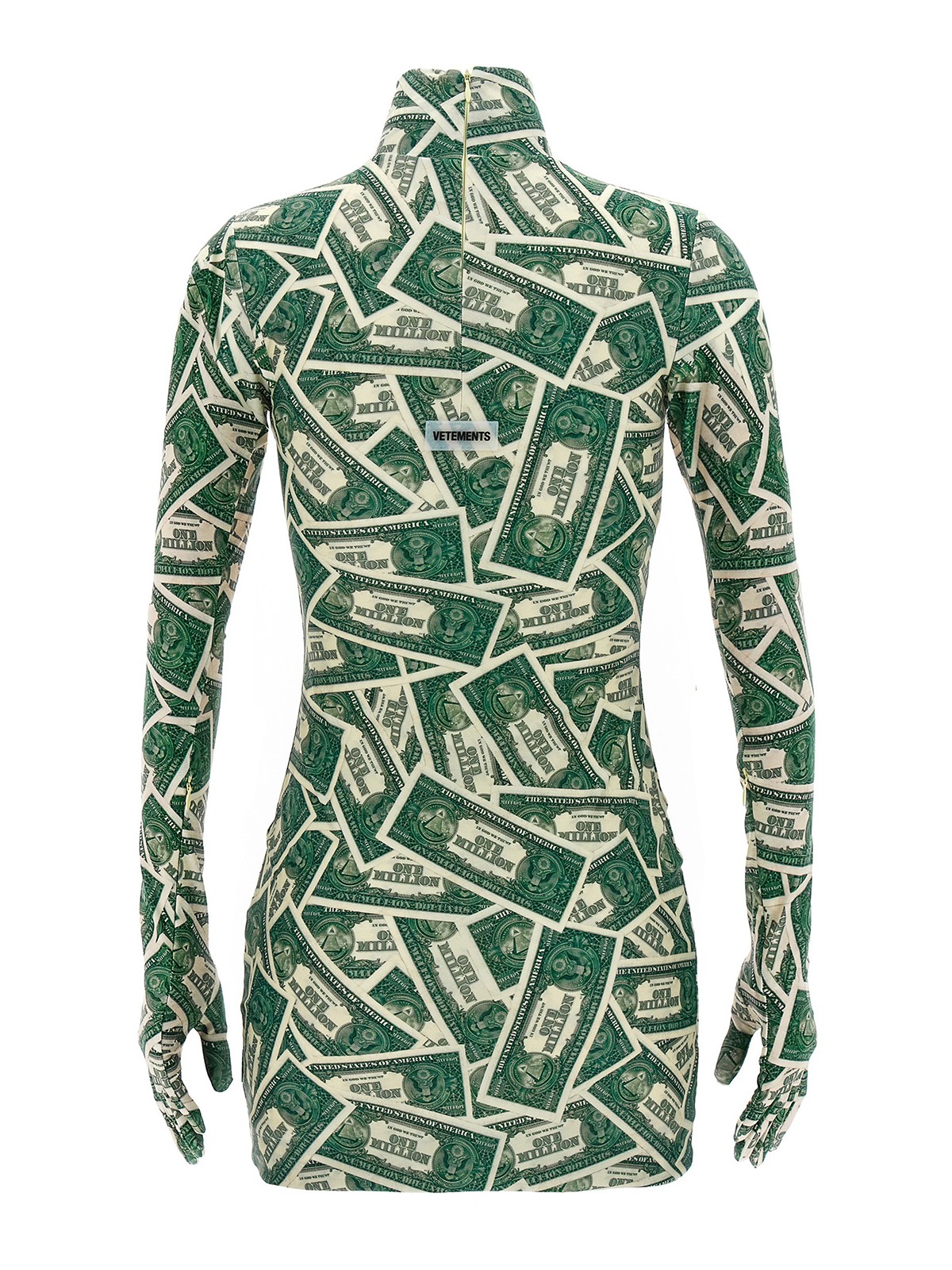 green emerald velvet dress Vetements Racing Tank Top' Dress main image 0