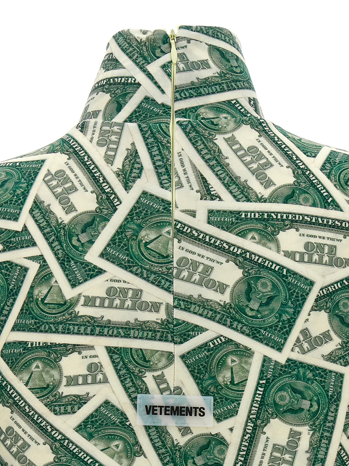 green emerald velvet dress Vetements Million Dollar Styling Dress with Gloves in Green
