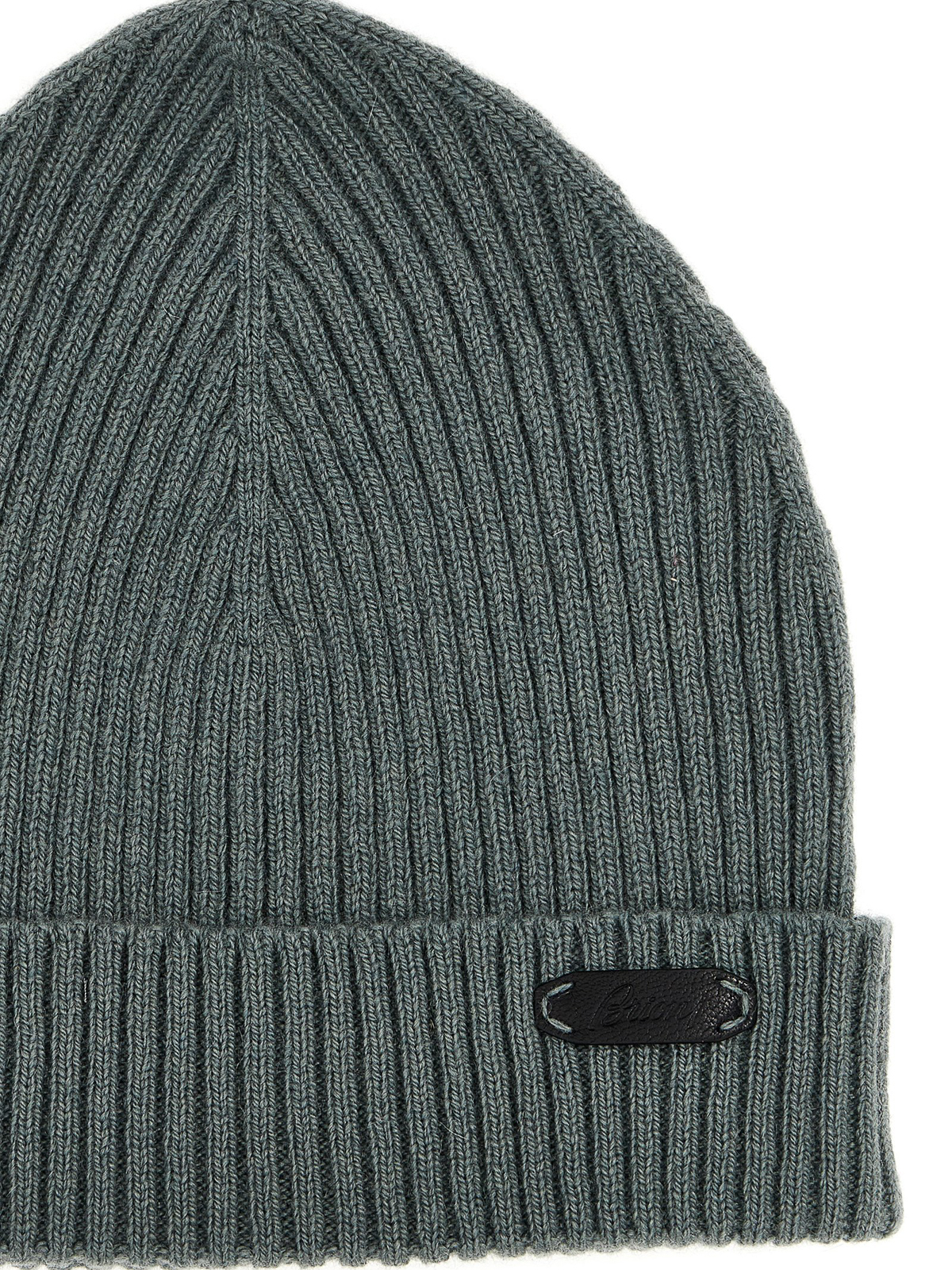Shop Brioni English Ribbed Beanie In Verde