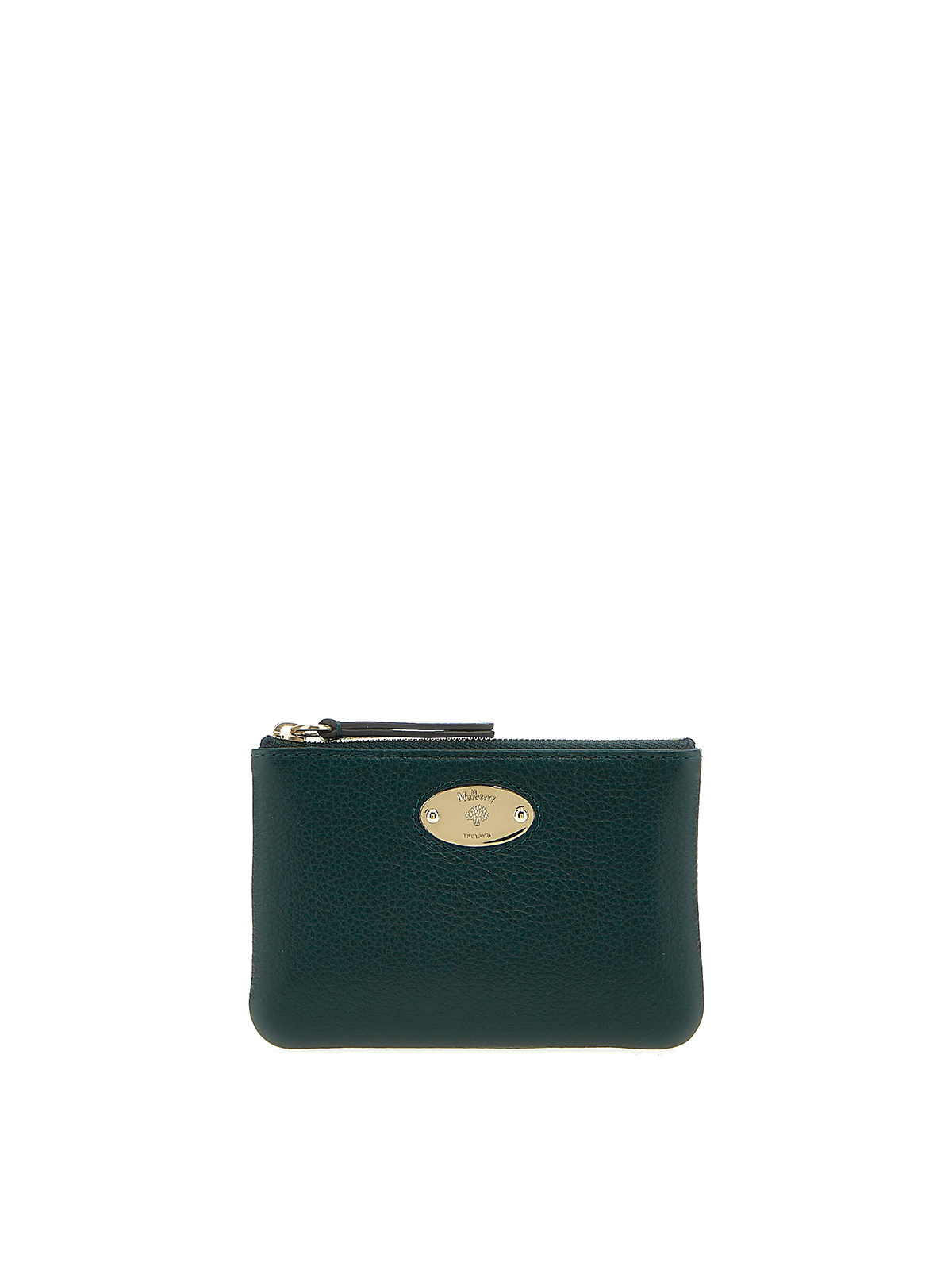 Mulberry Plaque Small Wallet In Green
