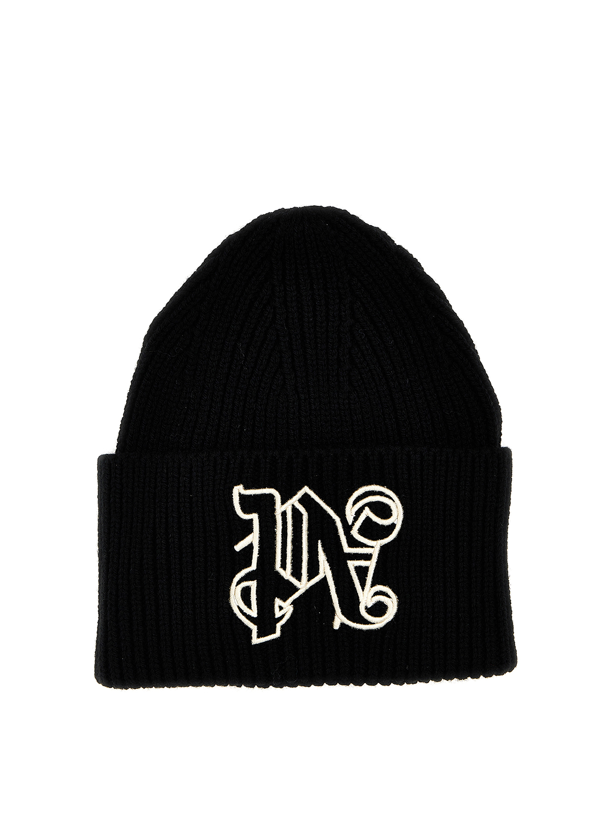 Palm Angels Pa monogram beanie - Black - Men 